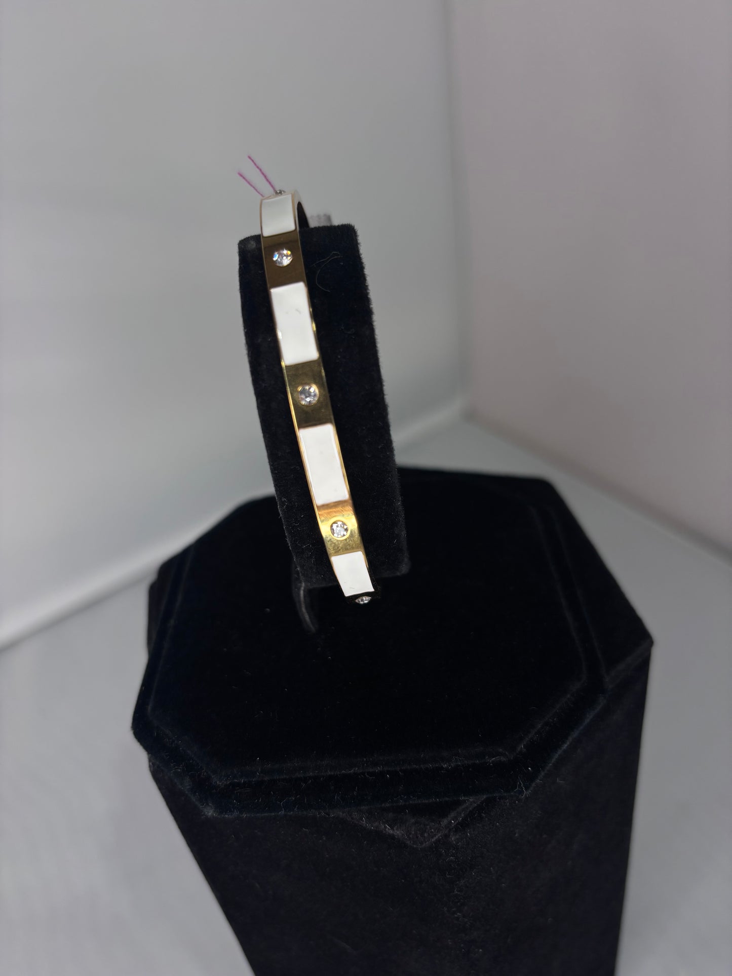 White and Gold Bracelet