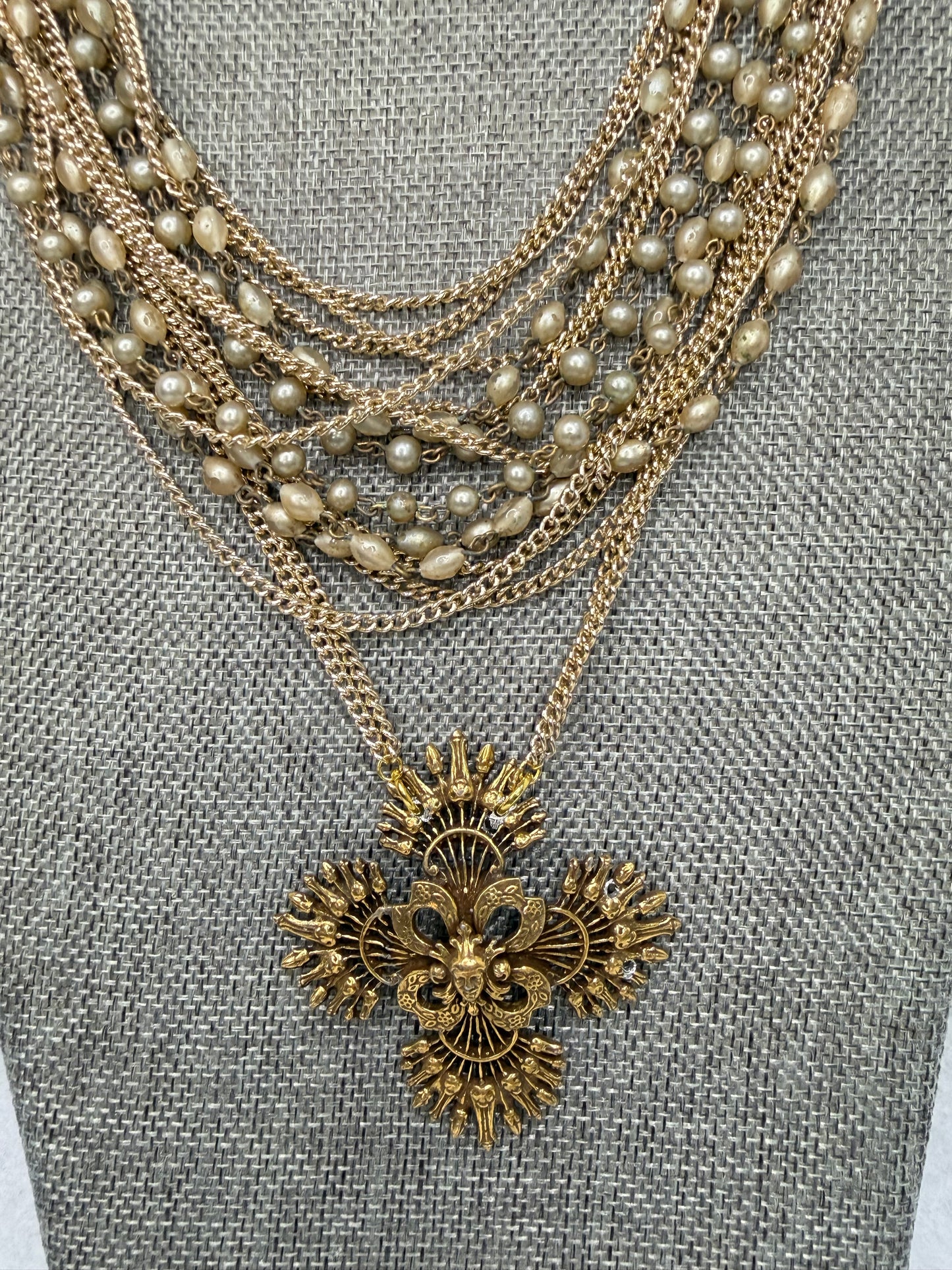Made cross necklace