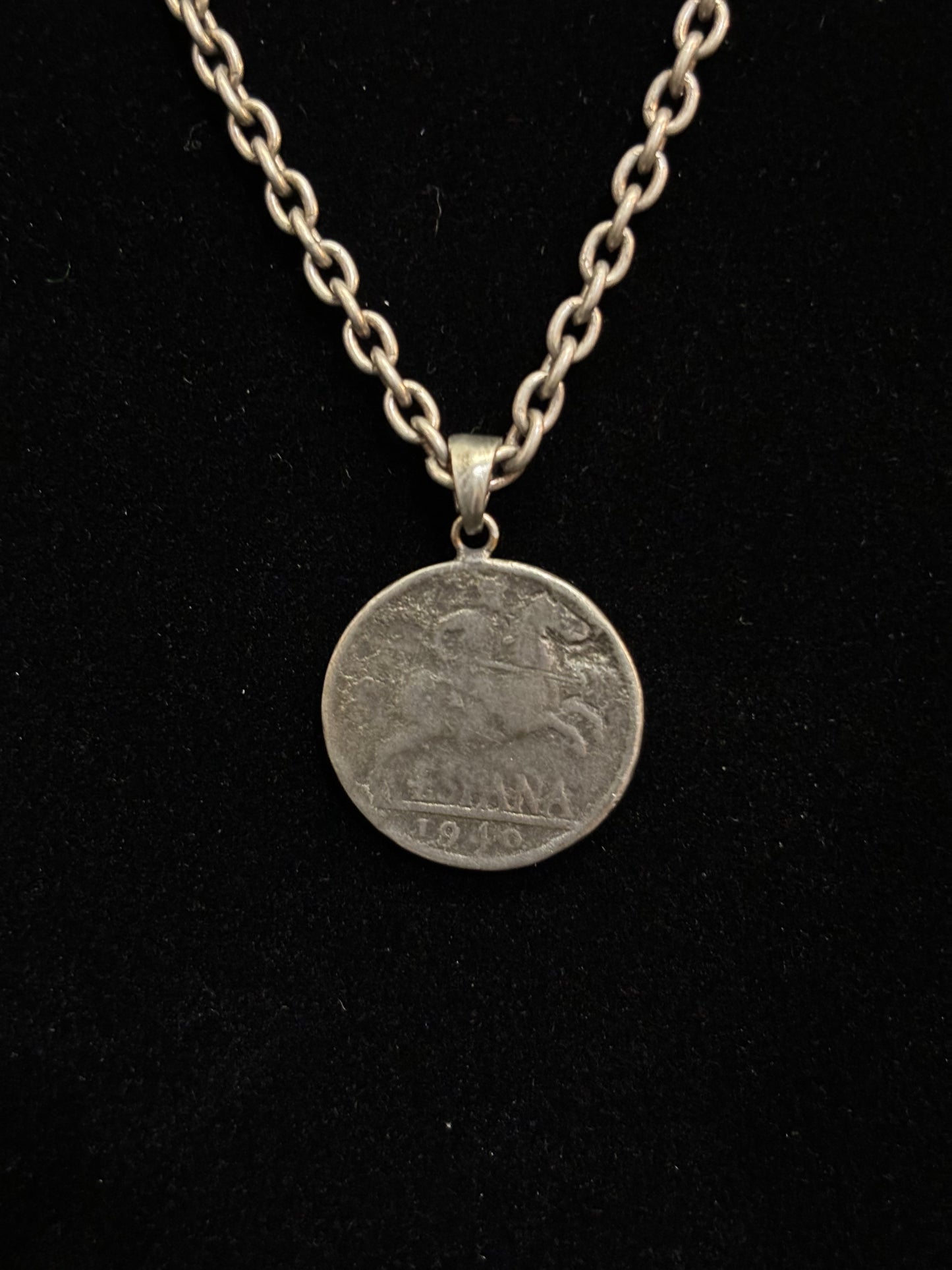 Metal 1940 Coin Necklace