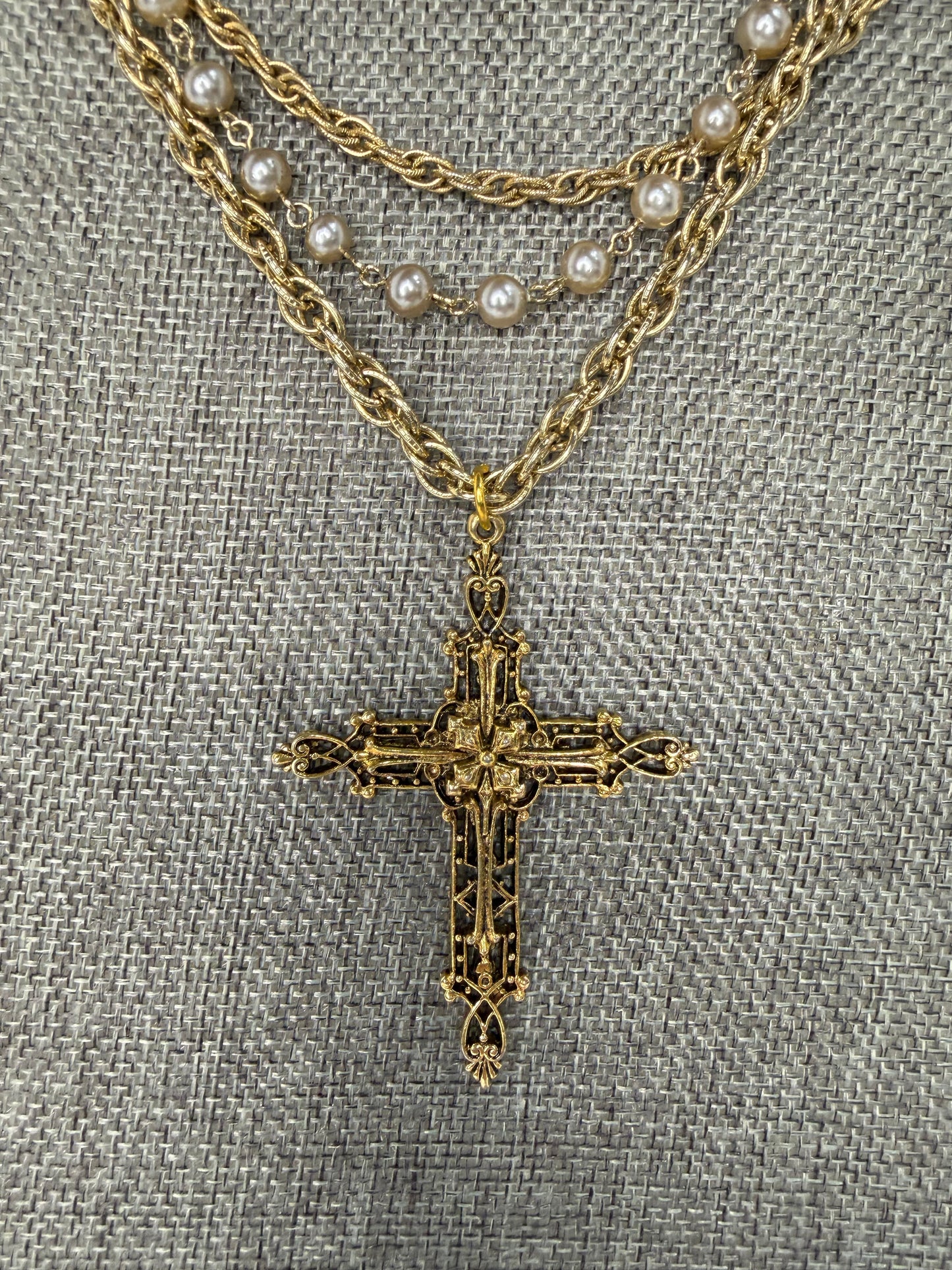 Made cross necklace