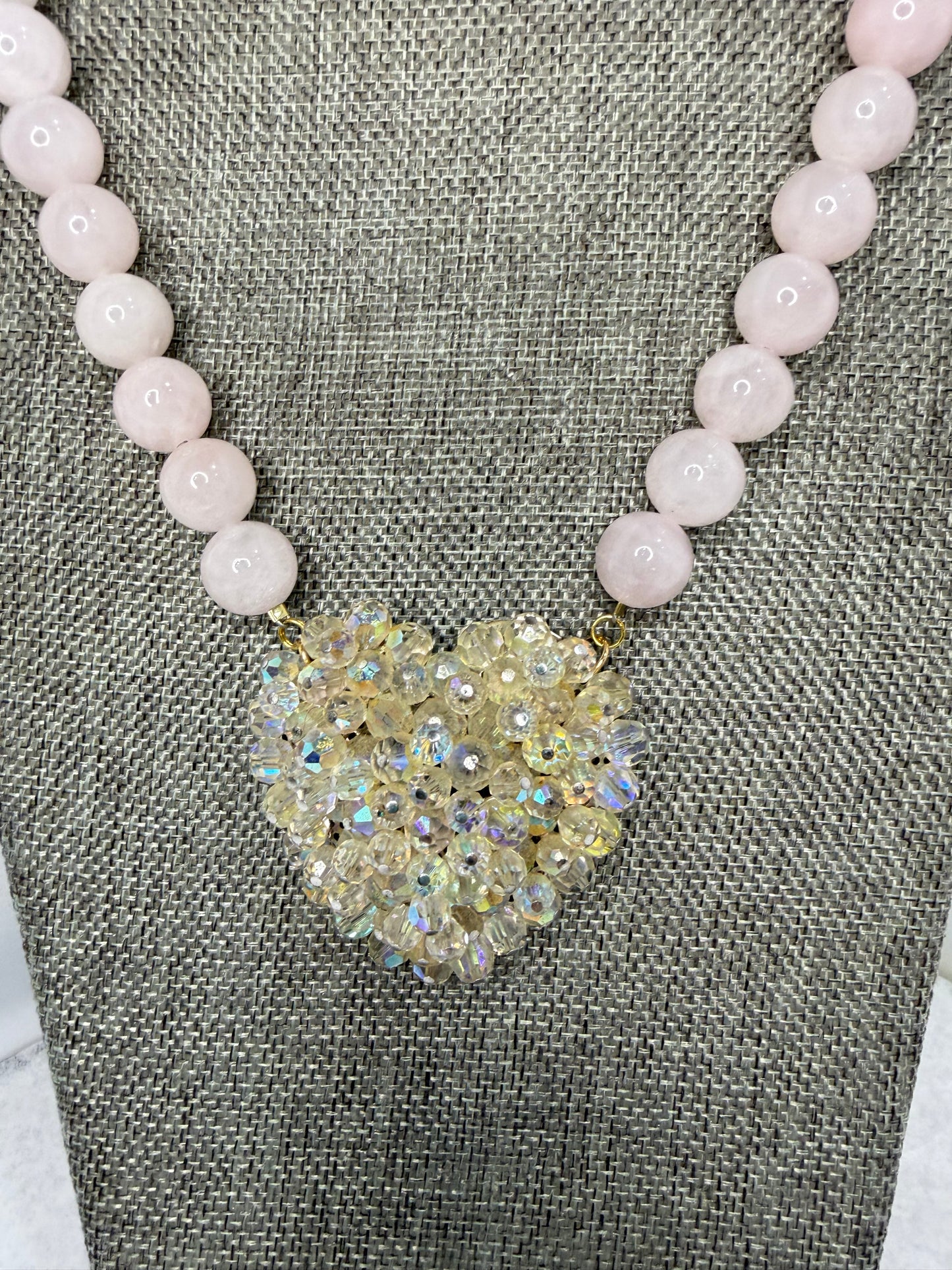 Made rose Quartz necklace
