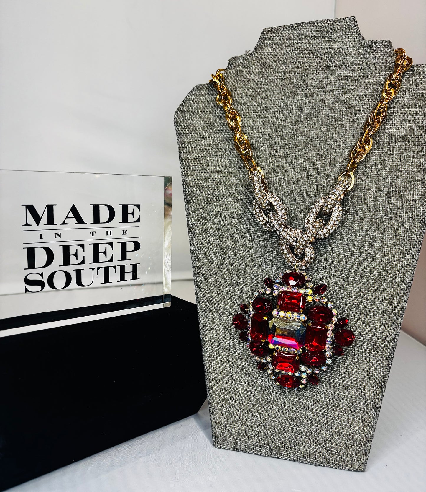 MADE - Red Jeweled Necklace