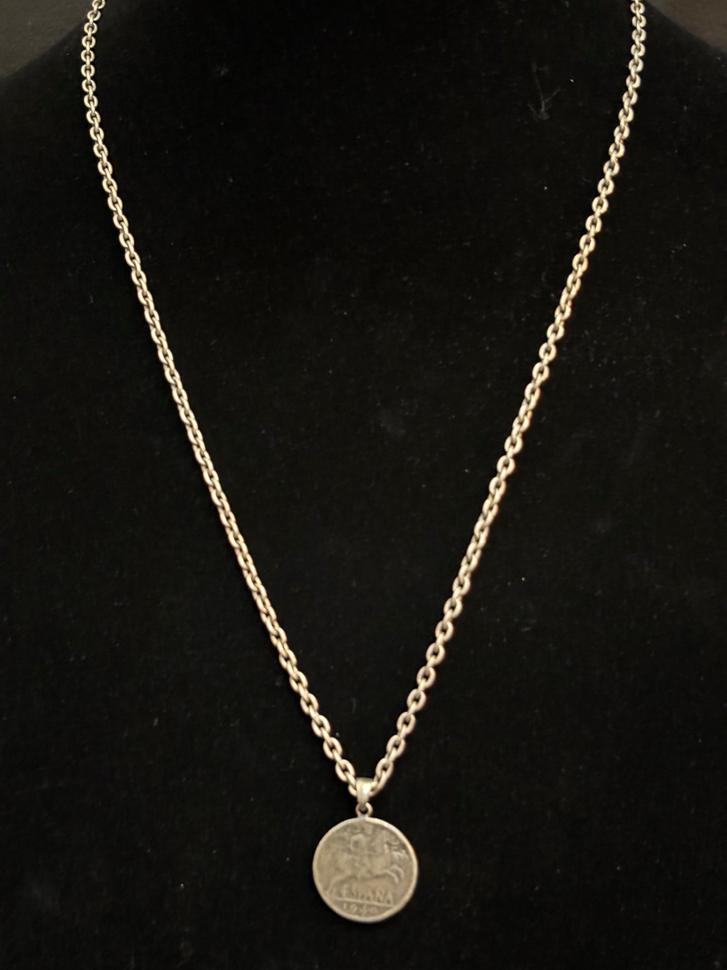 Metal 1940 Coin Necklace