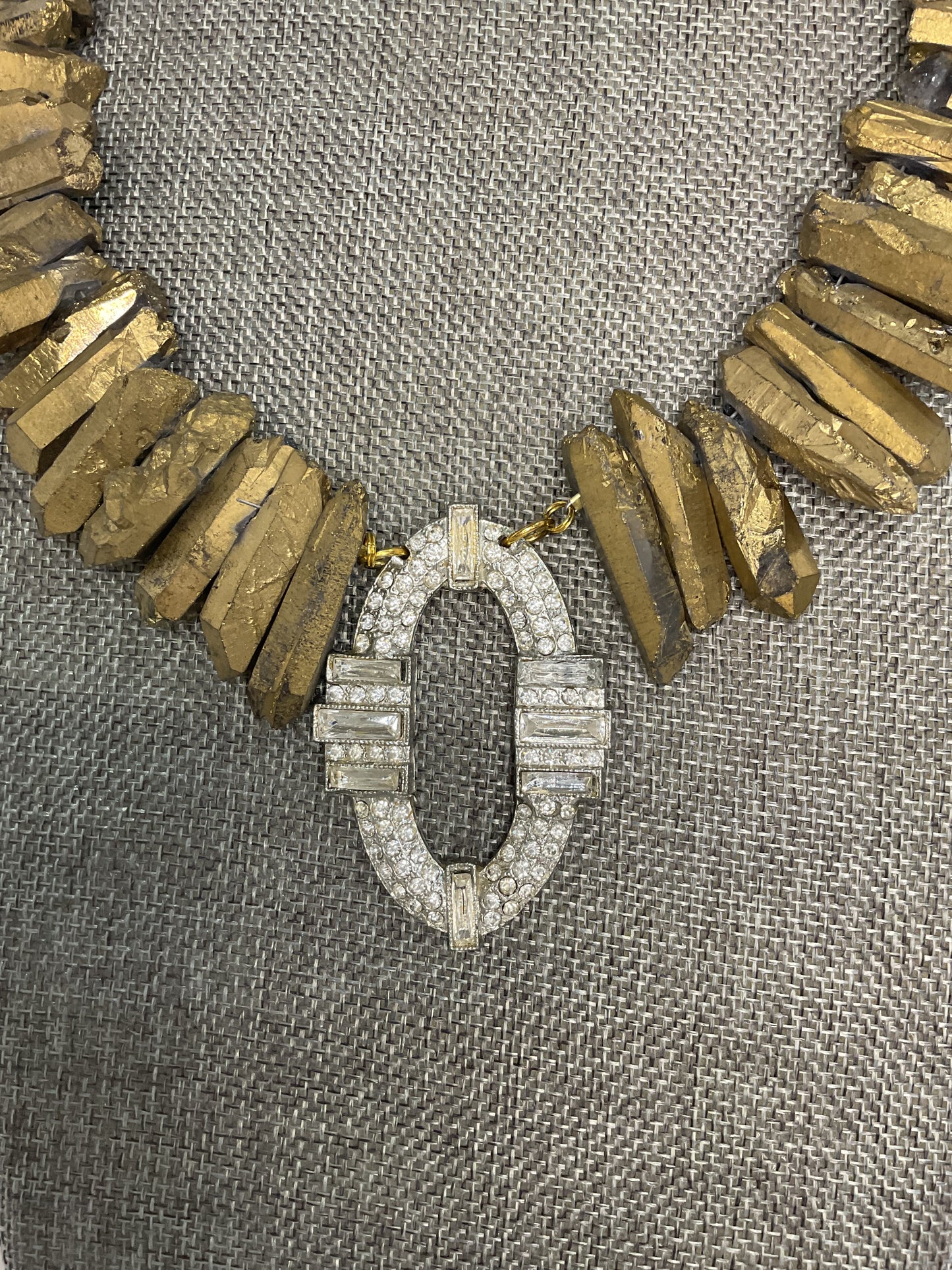 Made 1970s quartz necklace