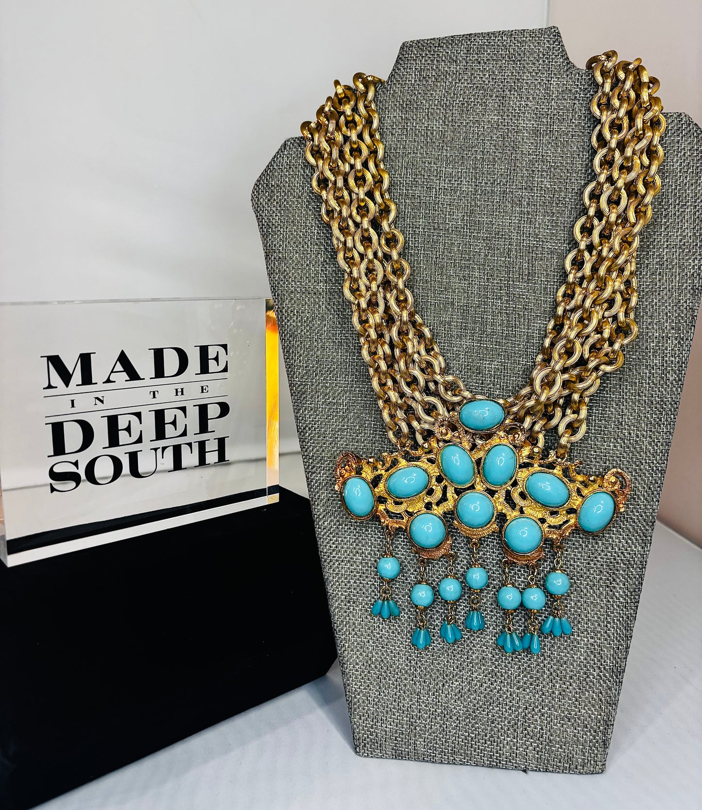 MADE - 1950’s Brooch on Layered Necklace