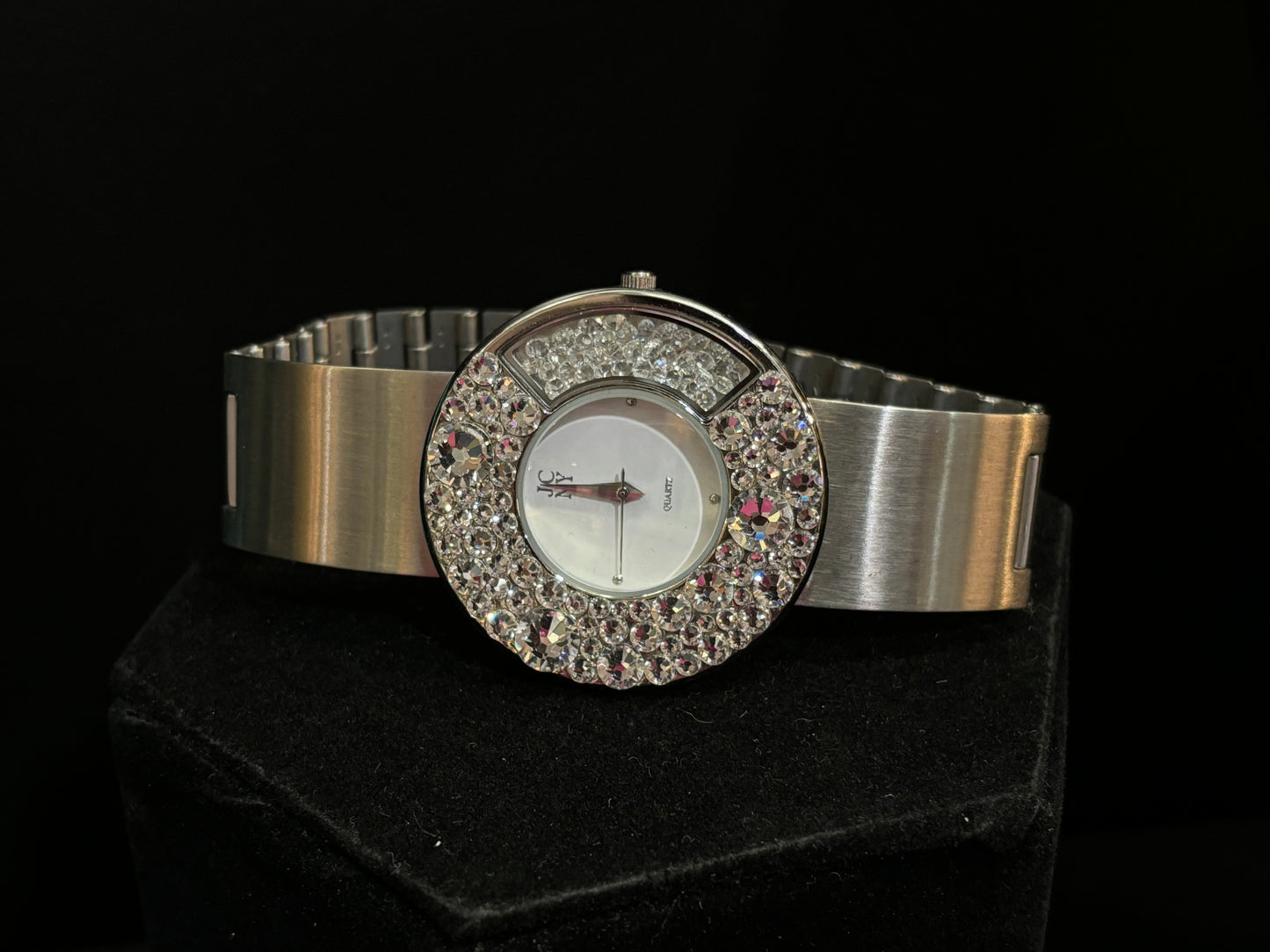 JIMMY CRYSTAL - Silver and Crystal Watch