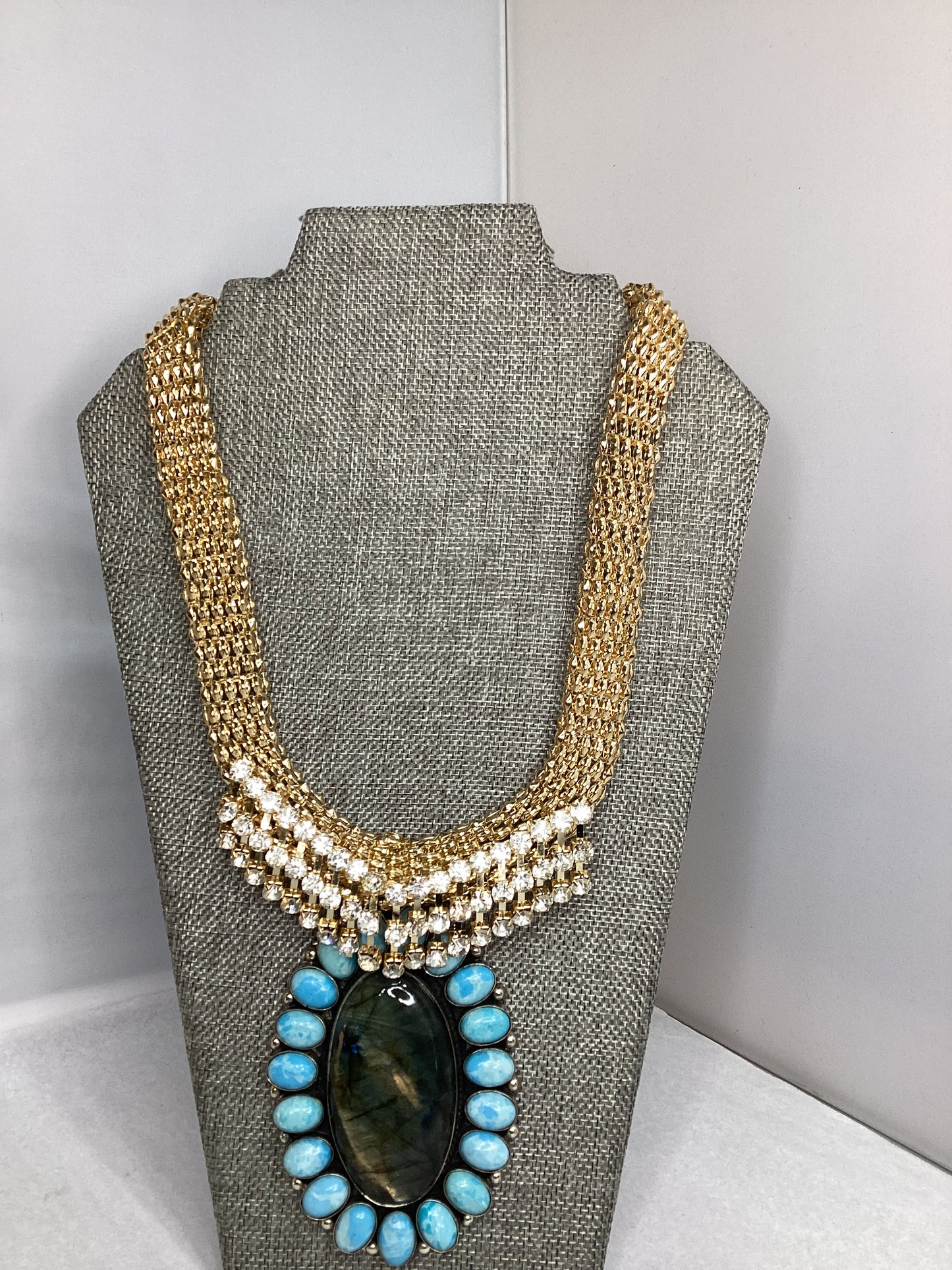 MADE- Labradorite & Agate Necklace