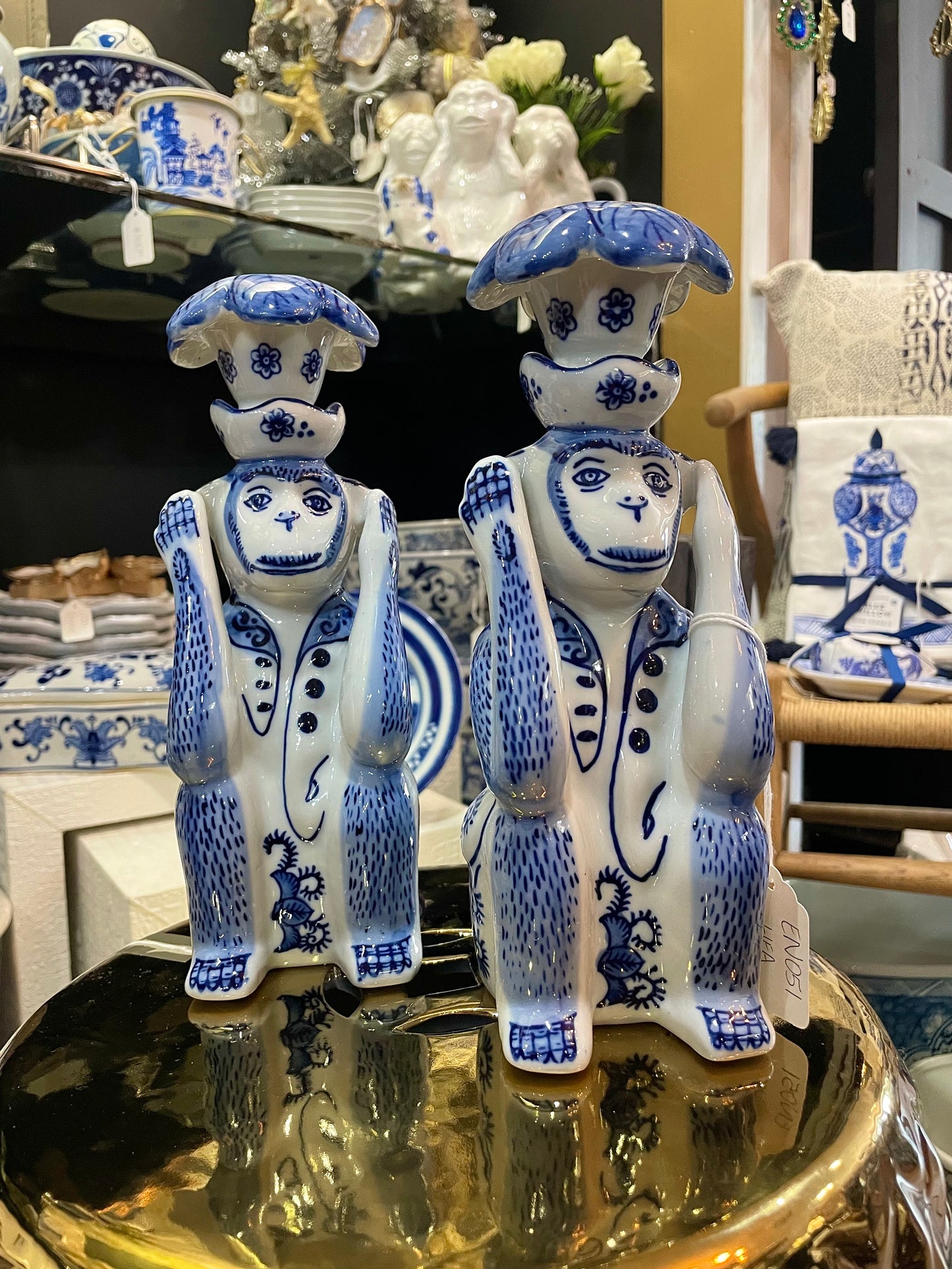 Hear No Evil Candlestick Set - In Store Pick Up Only