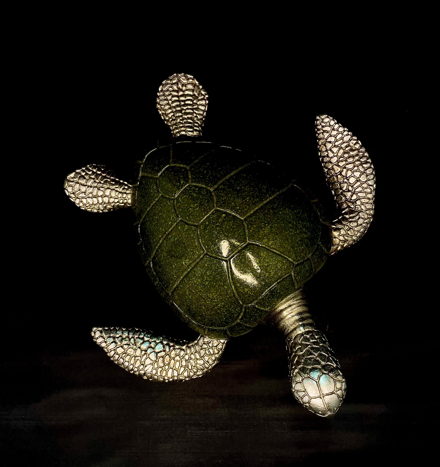 Large Resin Green Turtle