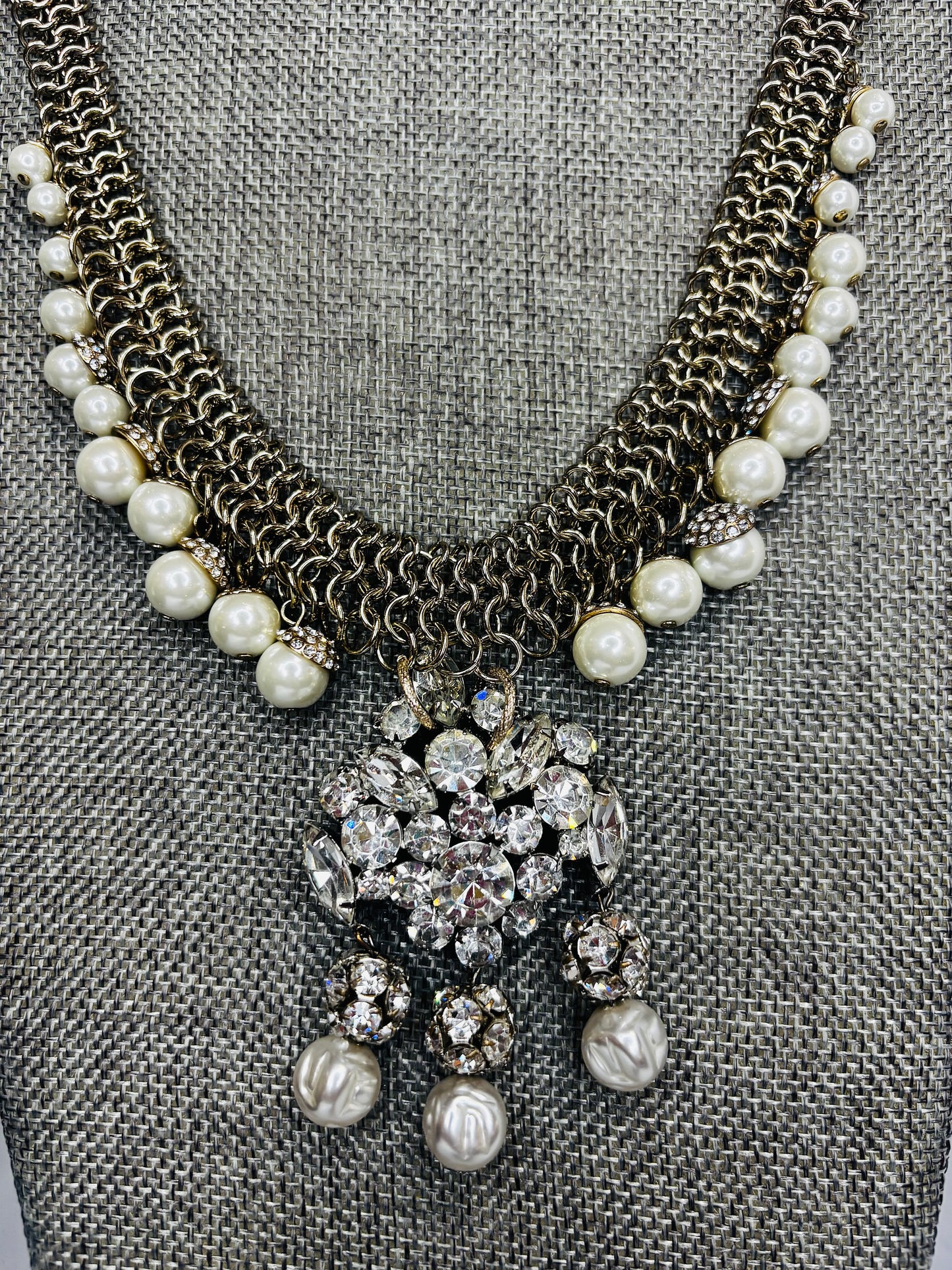 MADE - Pearl and Crystal Necklace