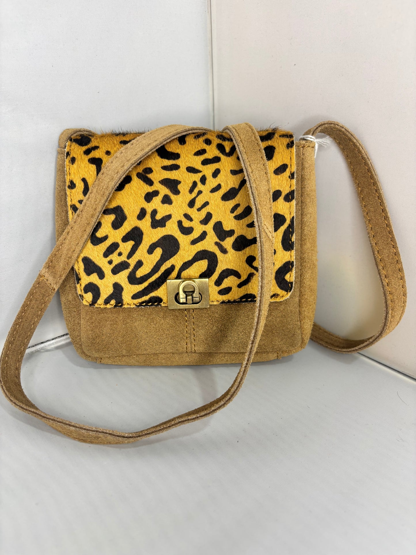 Tan Leopard Crossbody