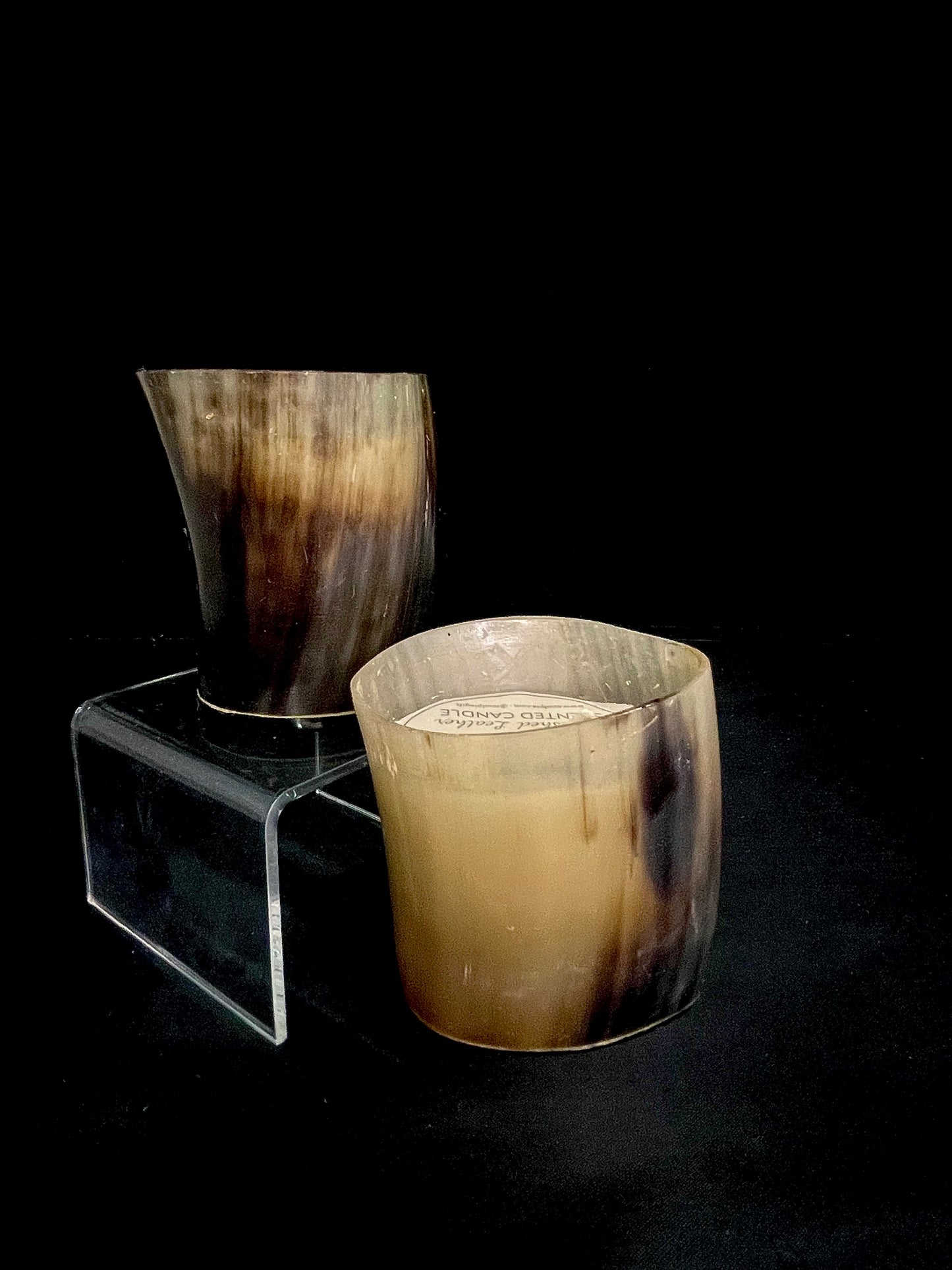 Horn Filled Votive Candle