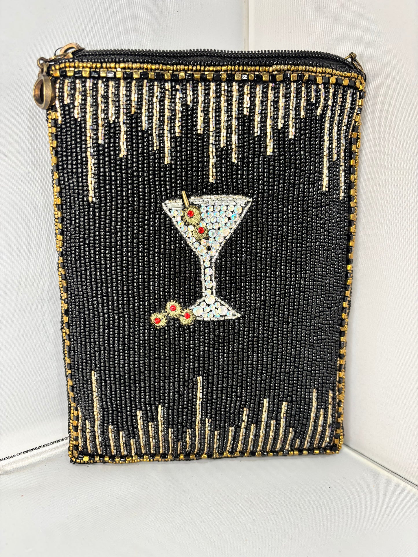 Hand Beaded Martini Crossbody