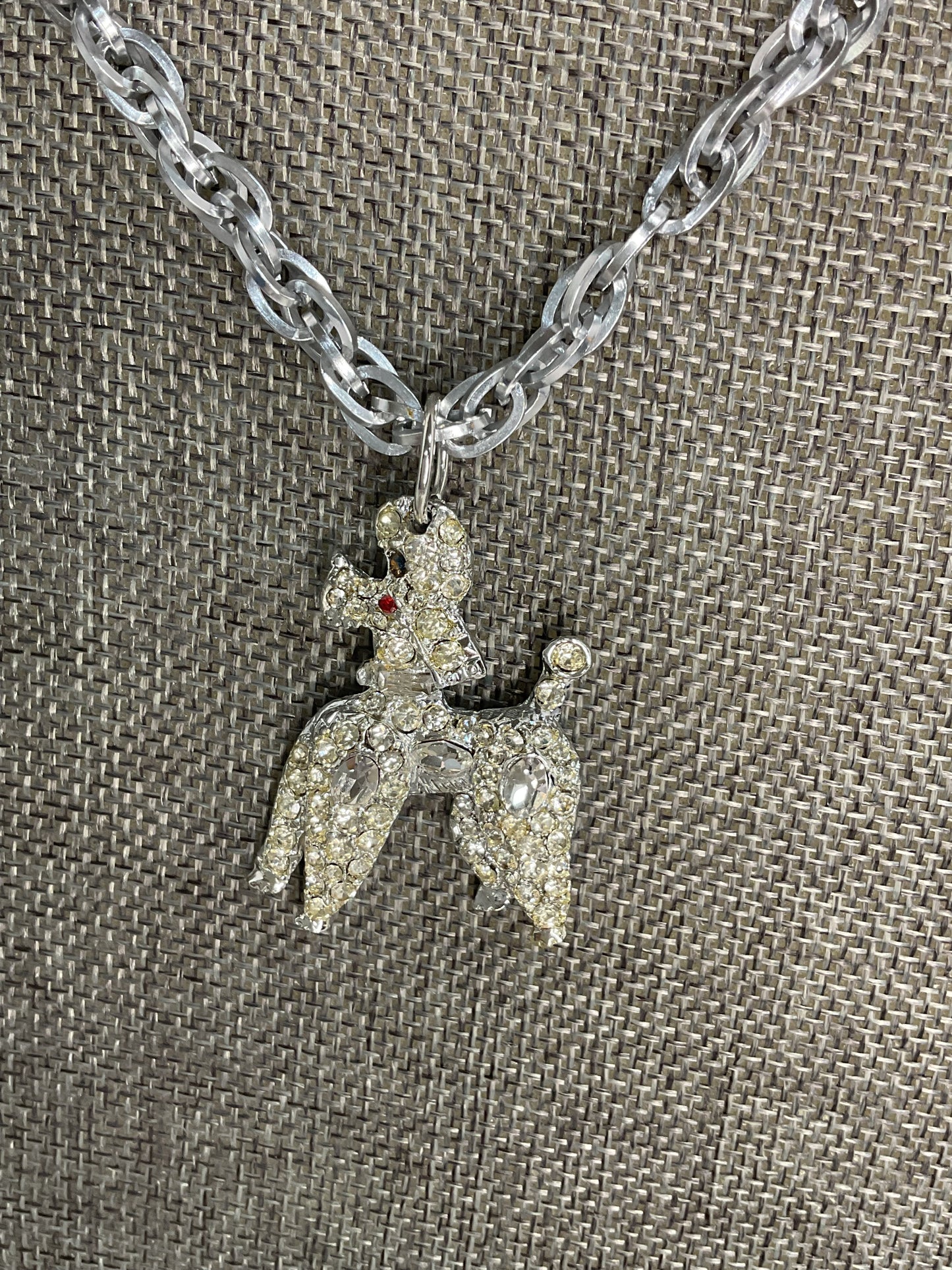 Made 1950s poodle necklace
