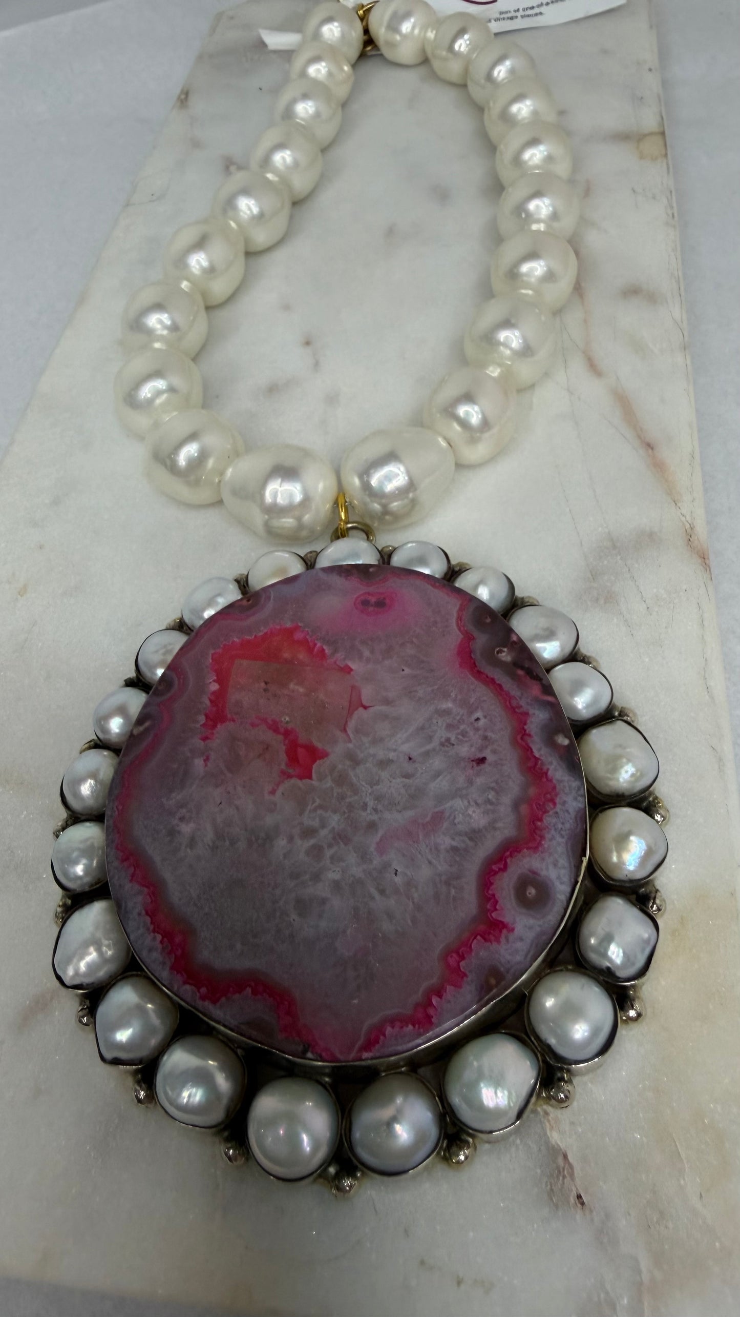 Made Pearl necklace