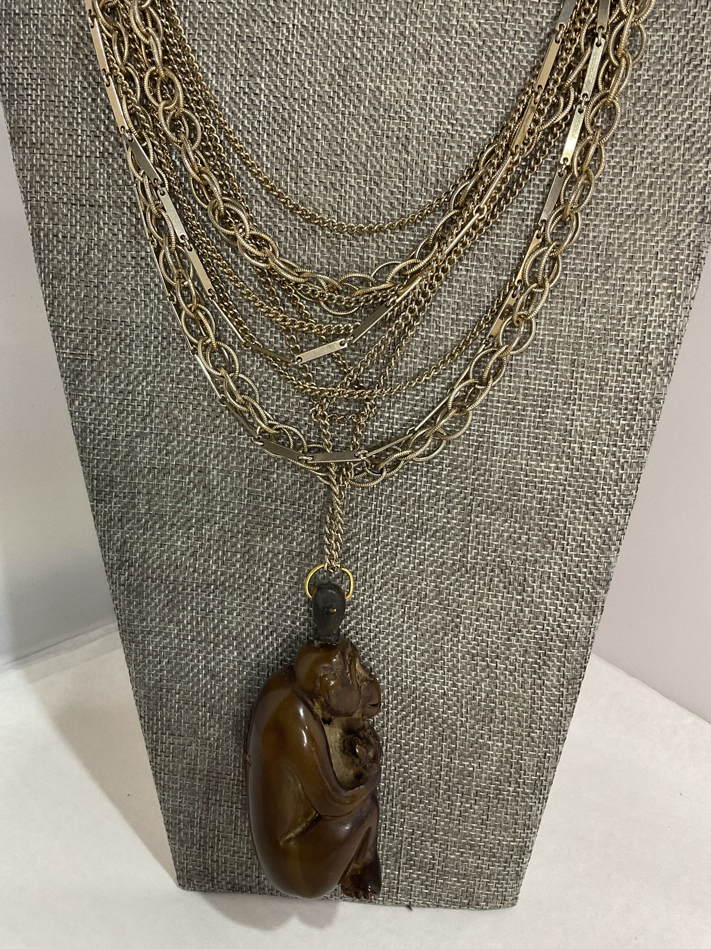 Made monkey necklace