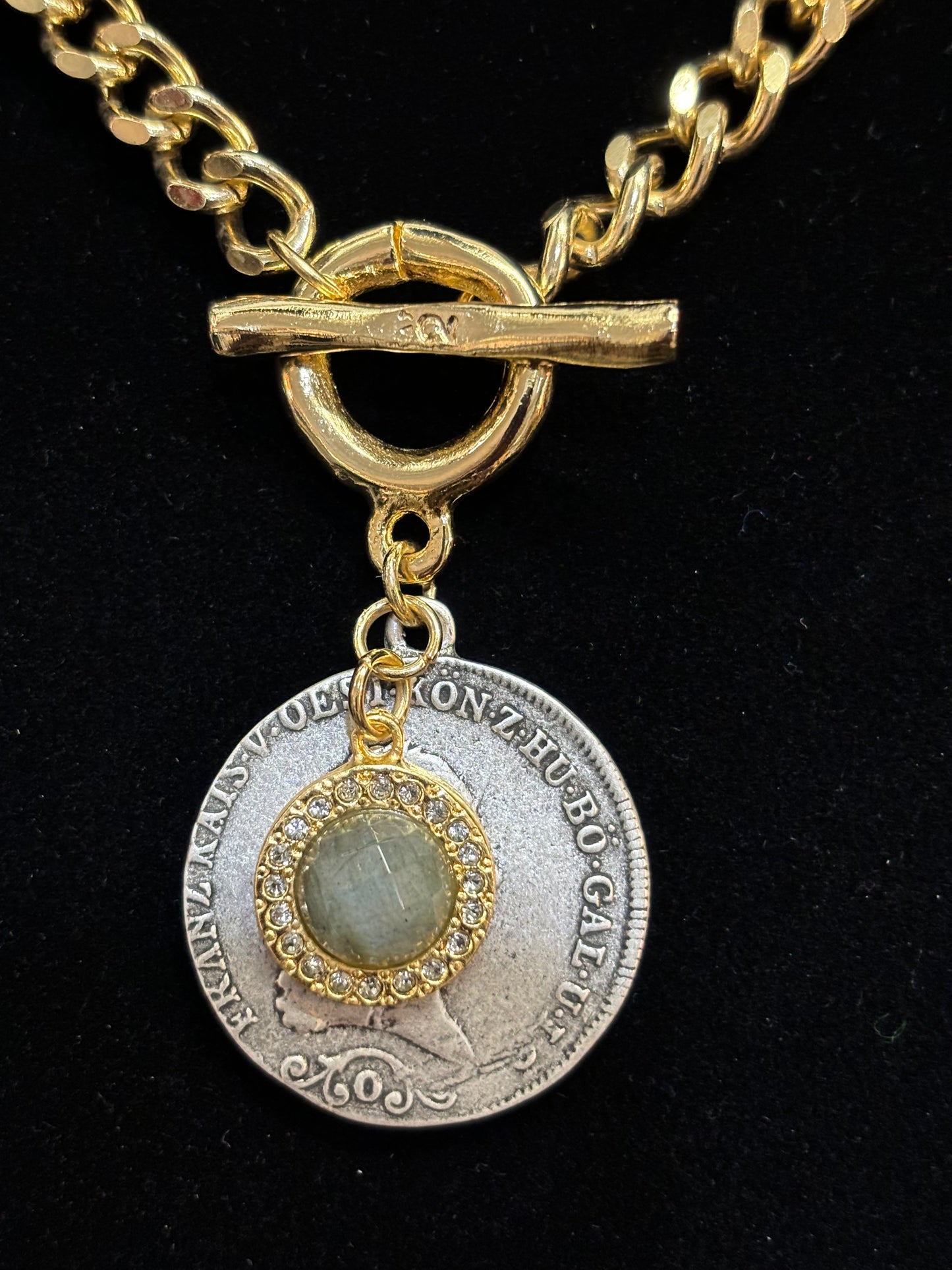 Gorgeous Mixed Metal Coin Necklace