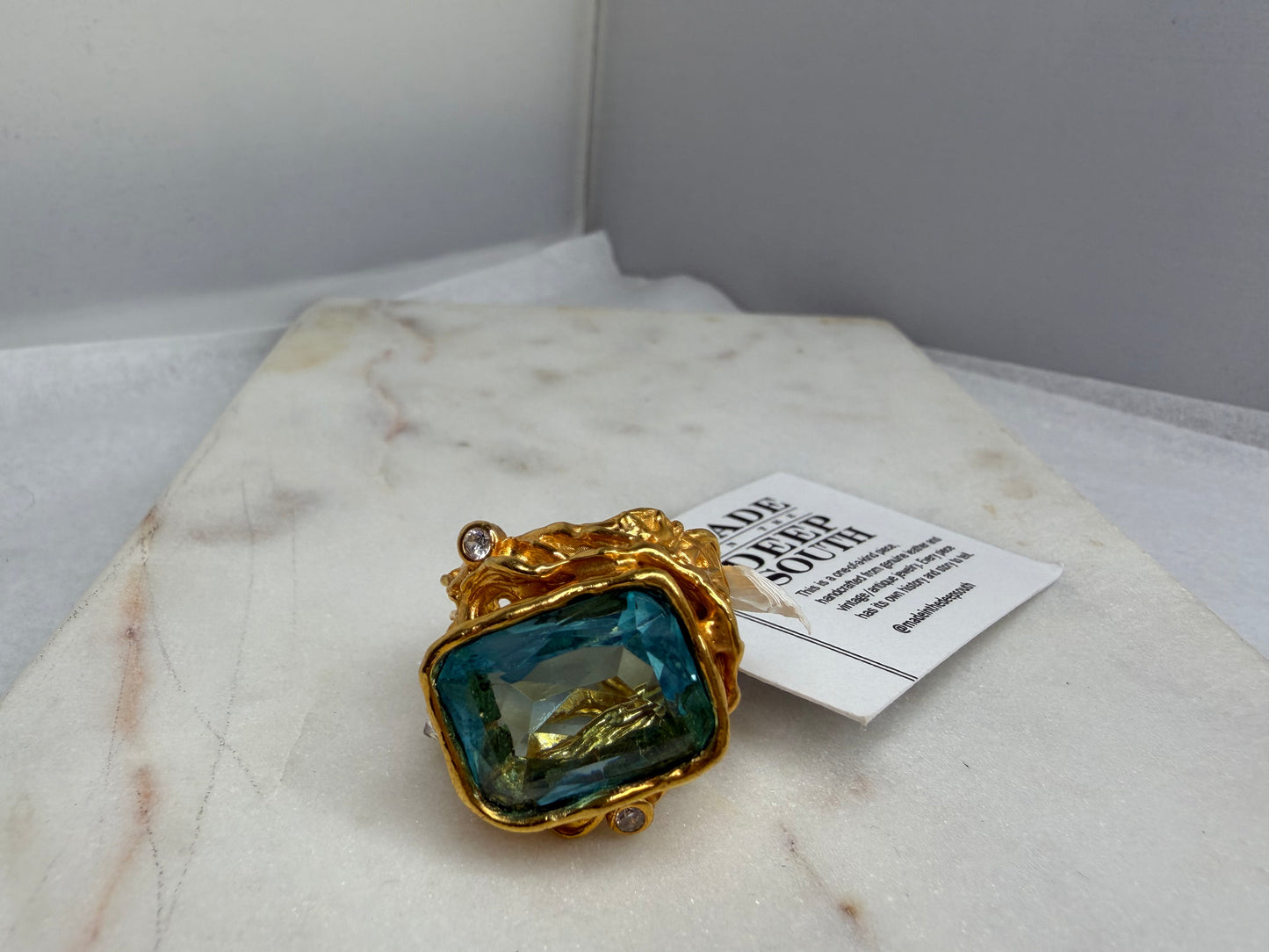 Made Aquamarina ring