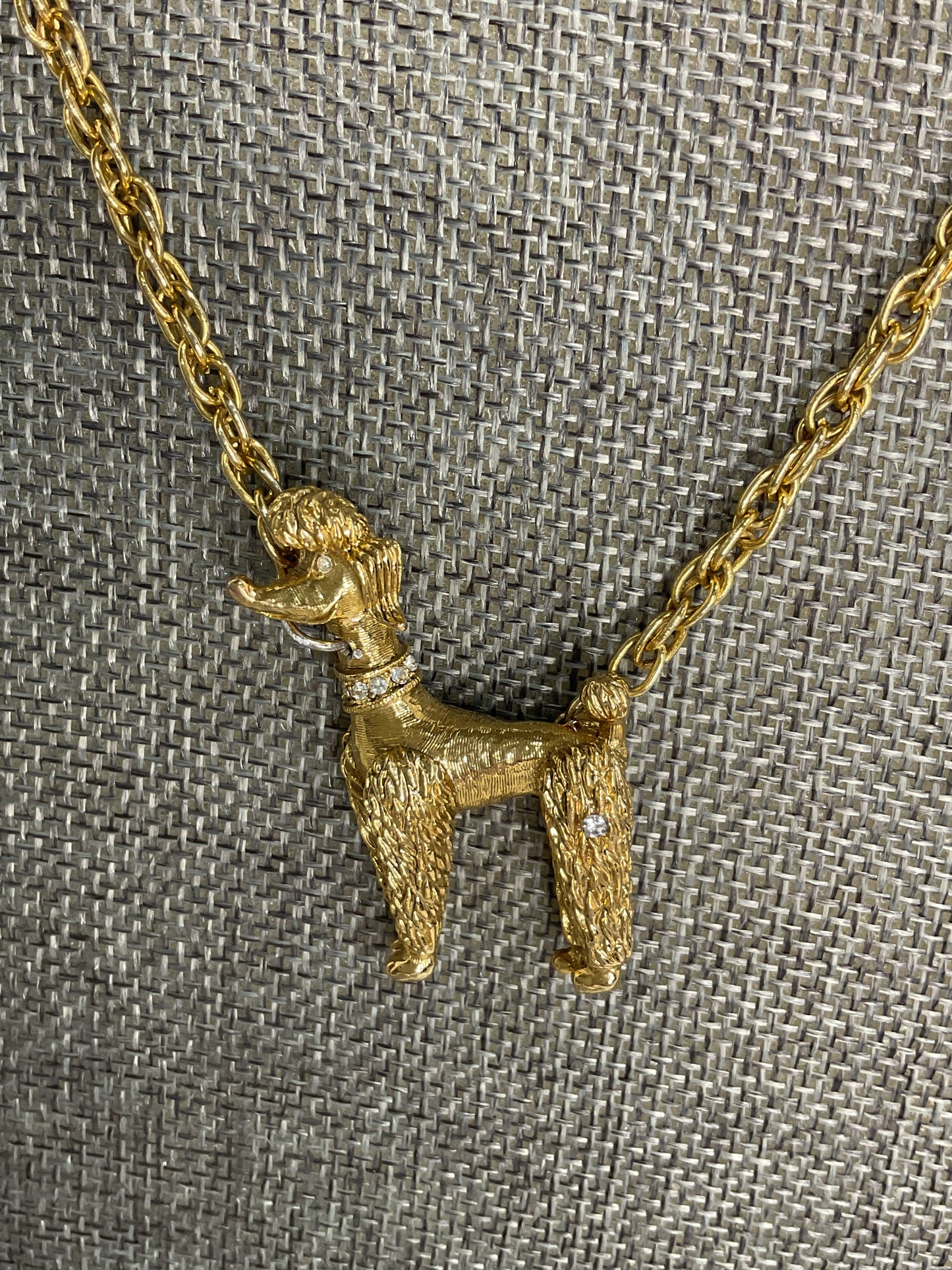 Made 1950s poodle necklace
