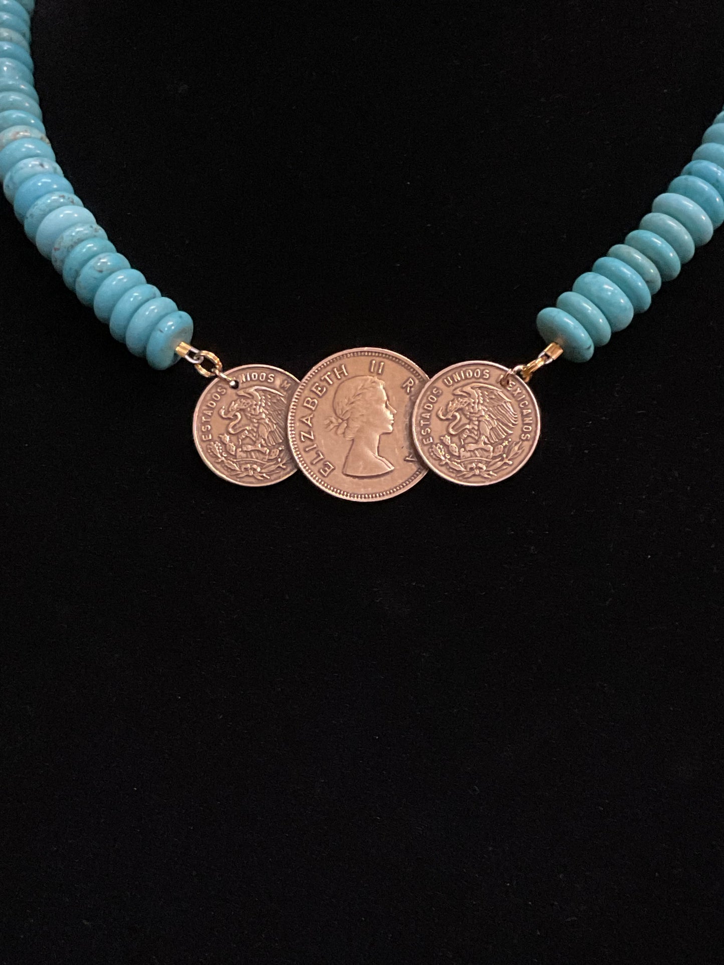 MADE - Turquoise Coin Necklace