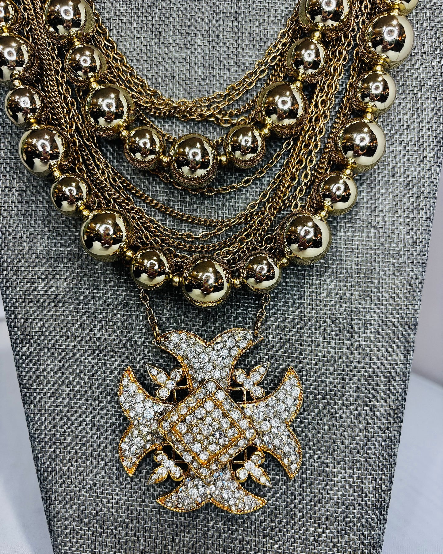 MADE - Gold with crystals Necklace