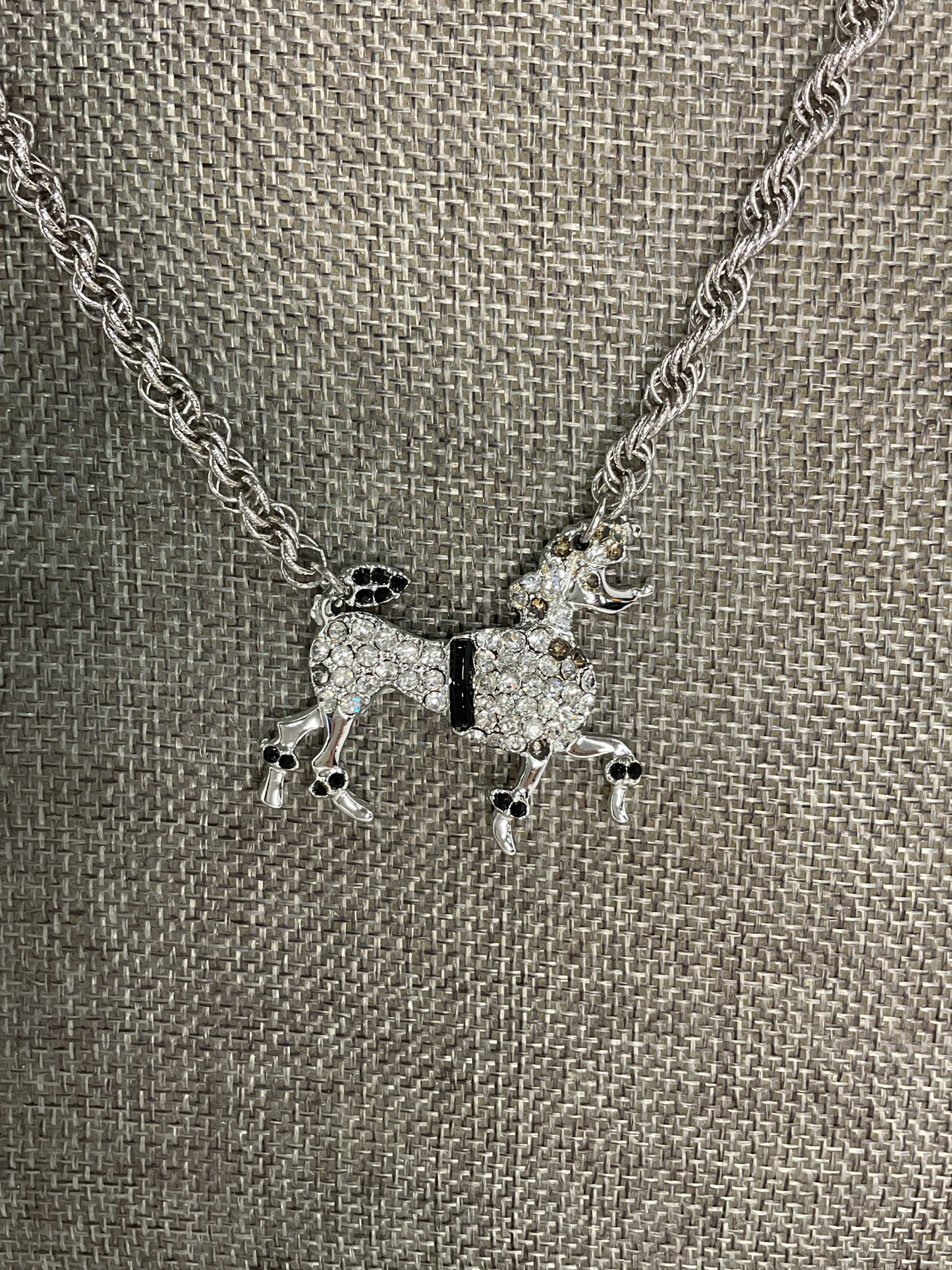 Made 1950s poodle necklace