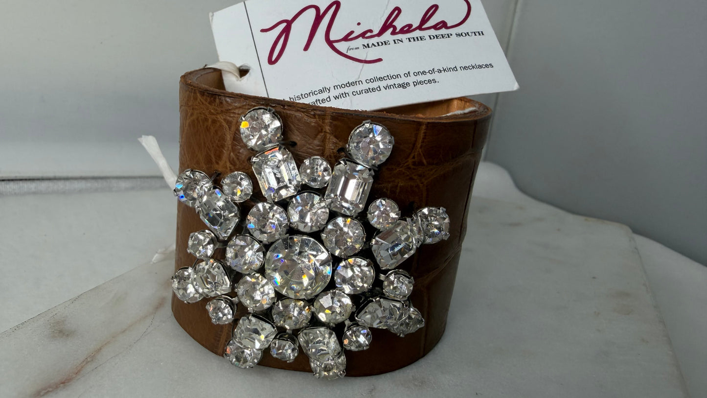 Made- 1950s brooch cuff