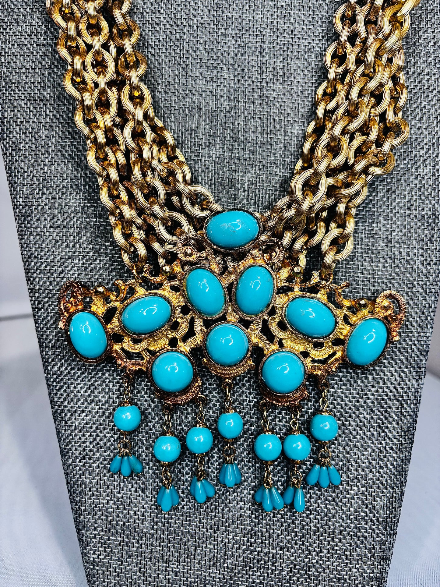 MADE - 1950’s Brooch on Layered Necklace