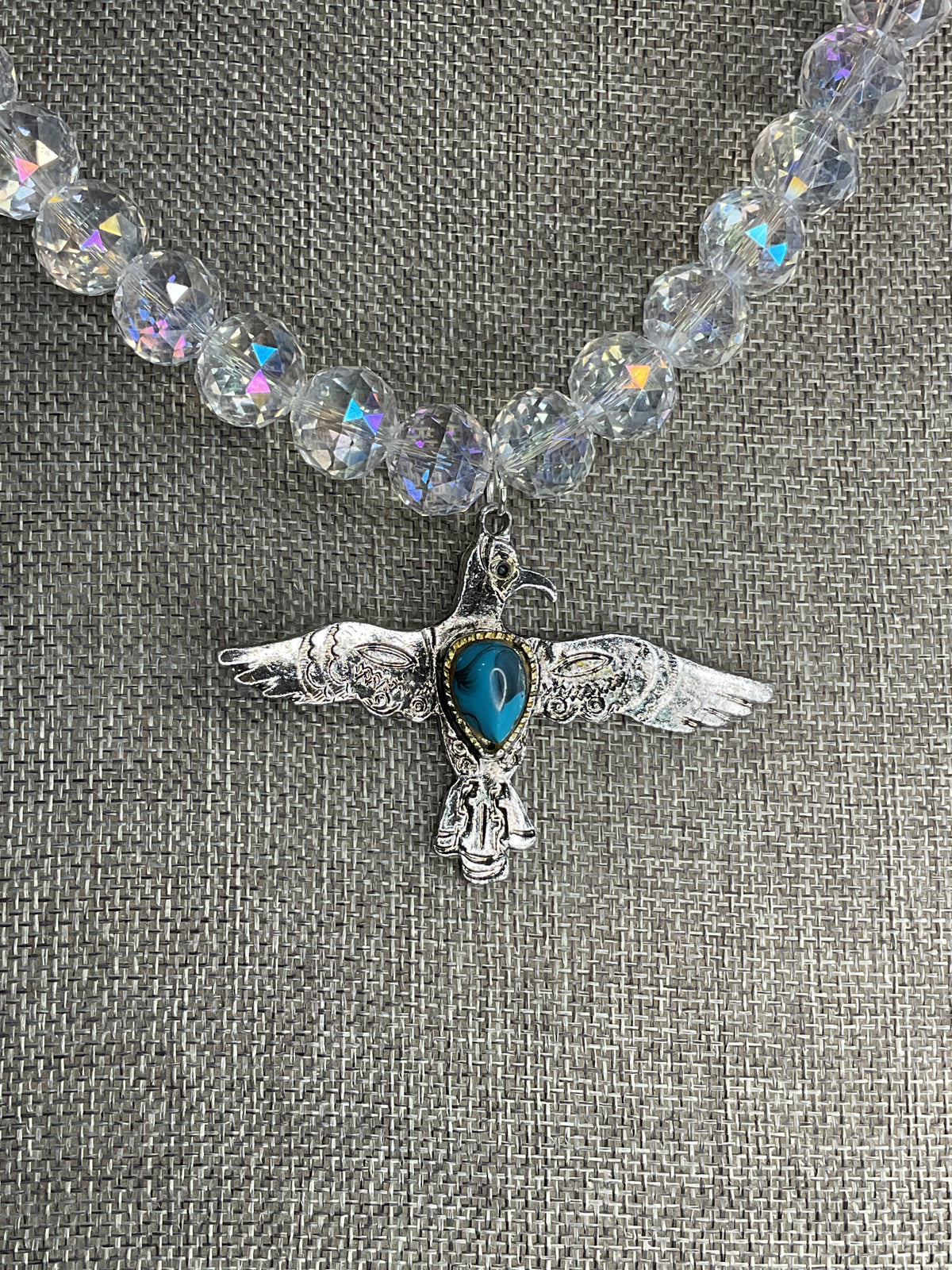 Made bird necklace