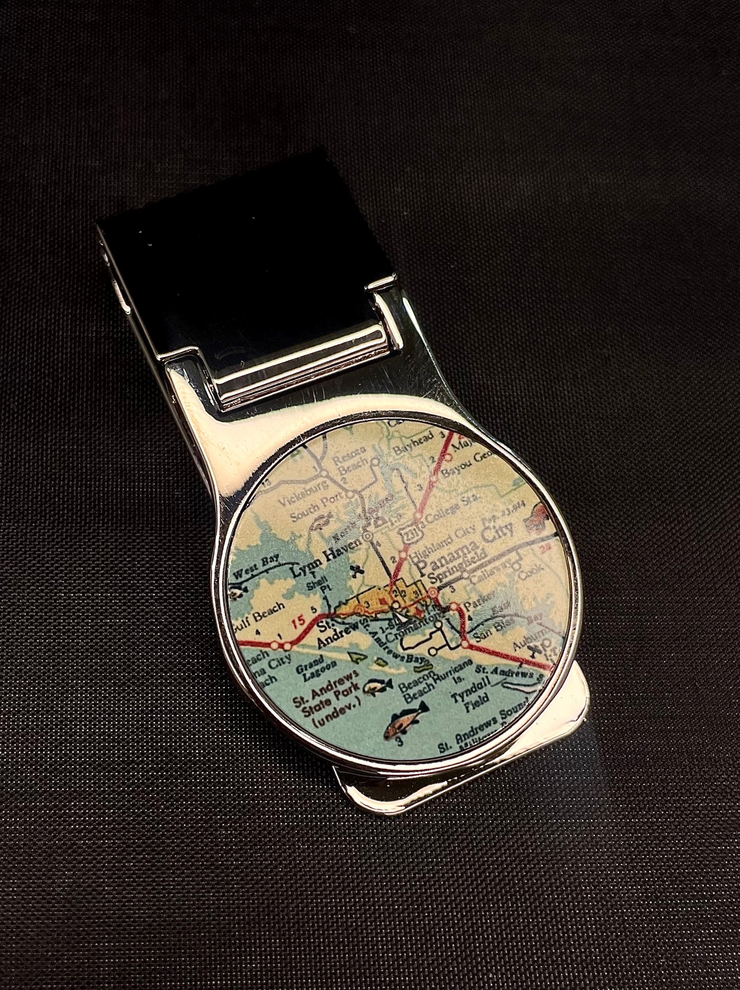 Panama City Map Money Clip