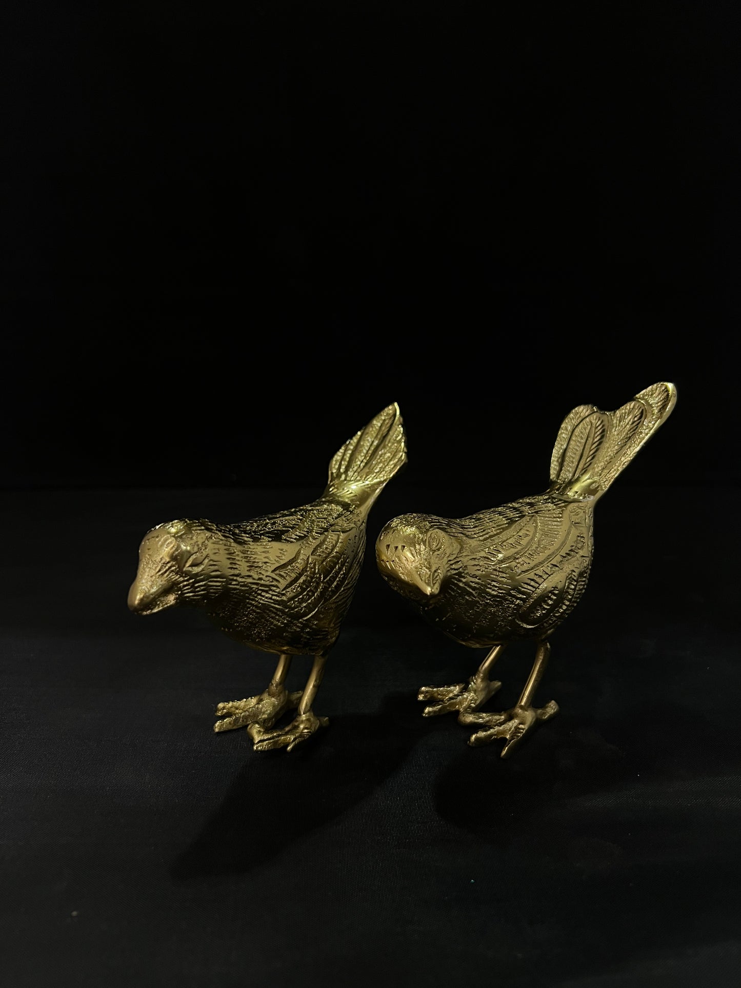 Set of 2 Gold Songbirds