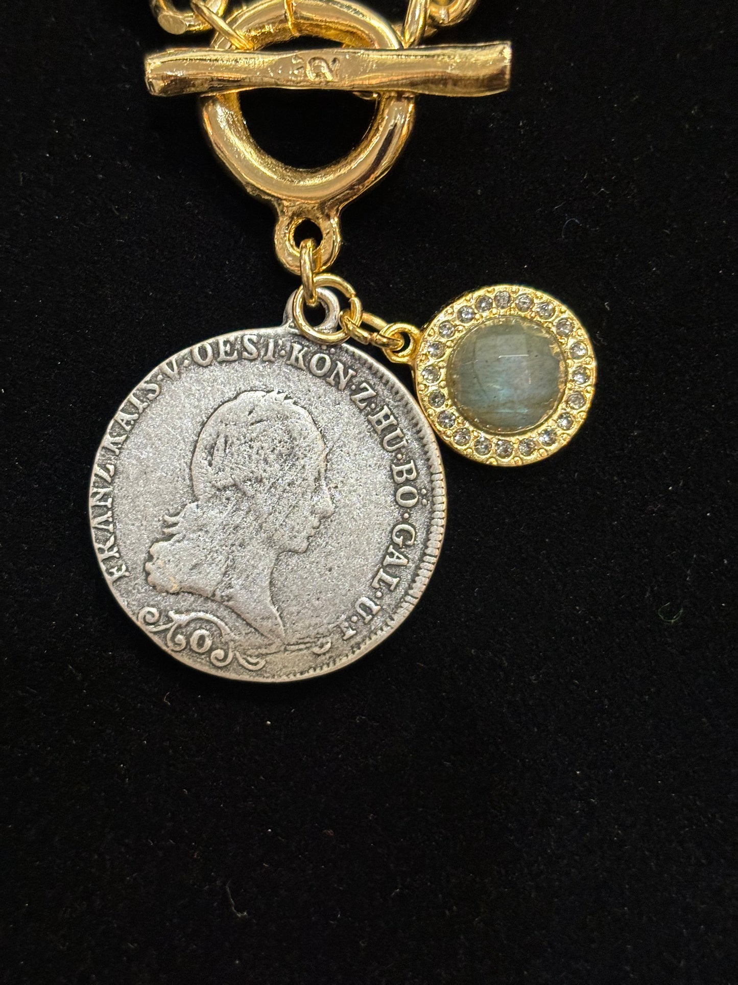 Gorgeous Mixed Metal Coin Necklace