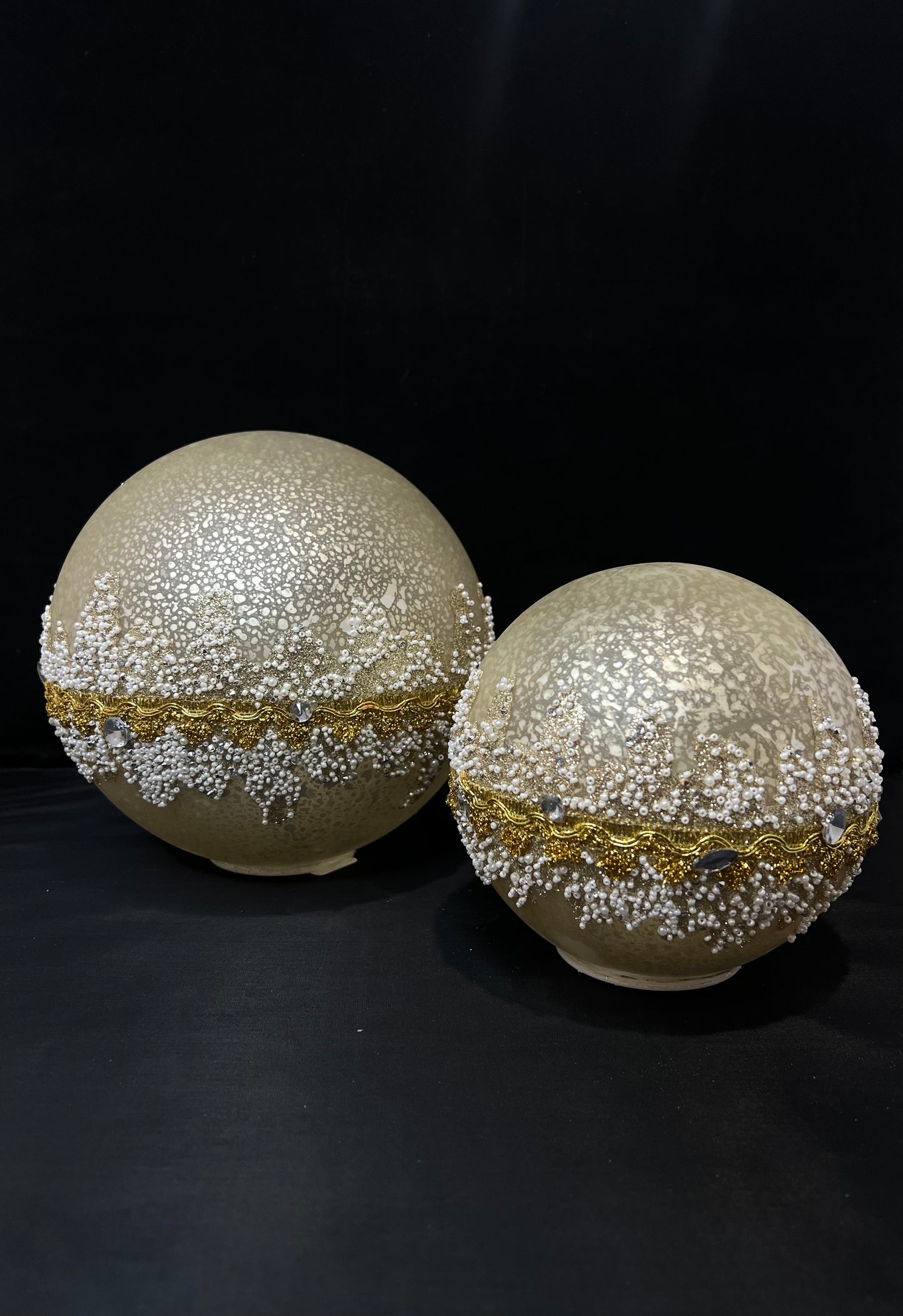 Set/2 LED Vintage Spheres