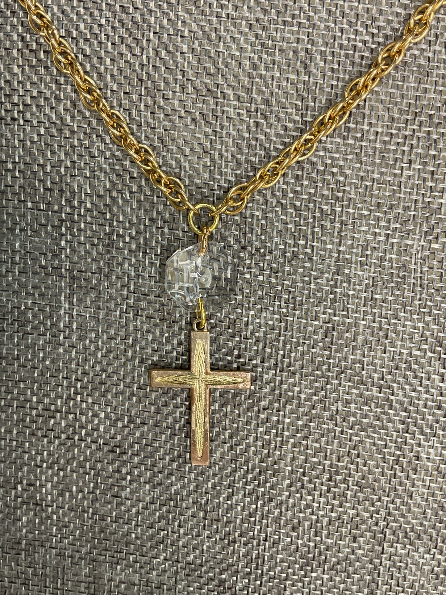 Made cross necklace