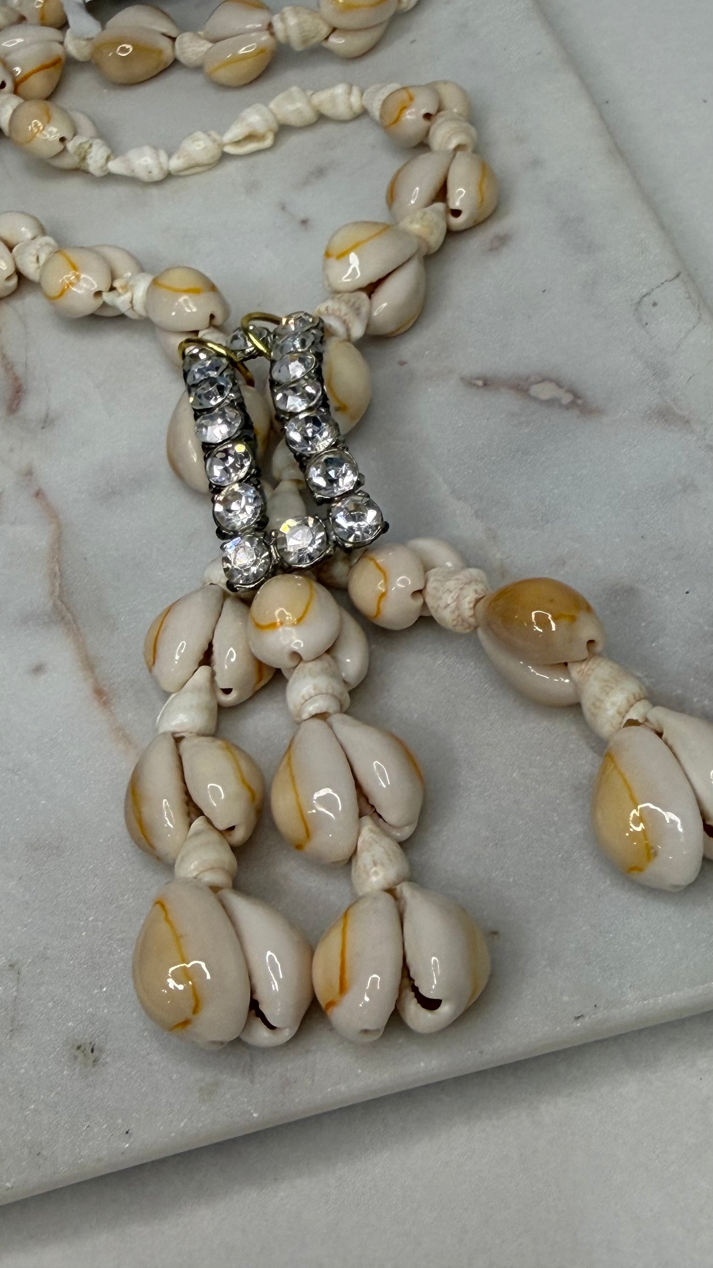Made- cowrie shell necklace