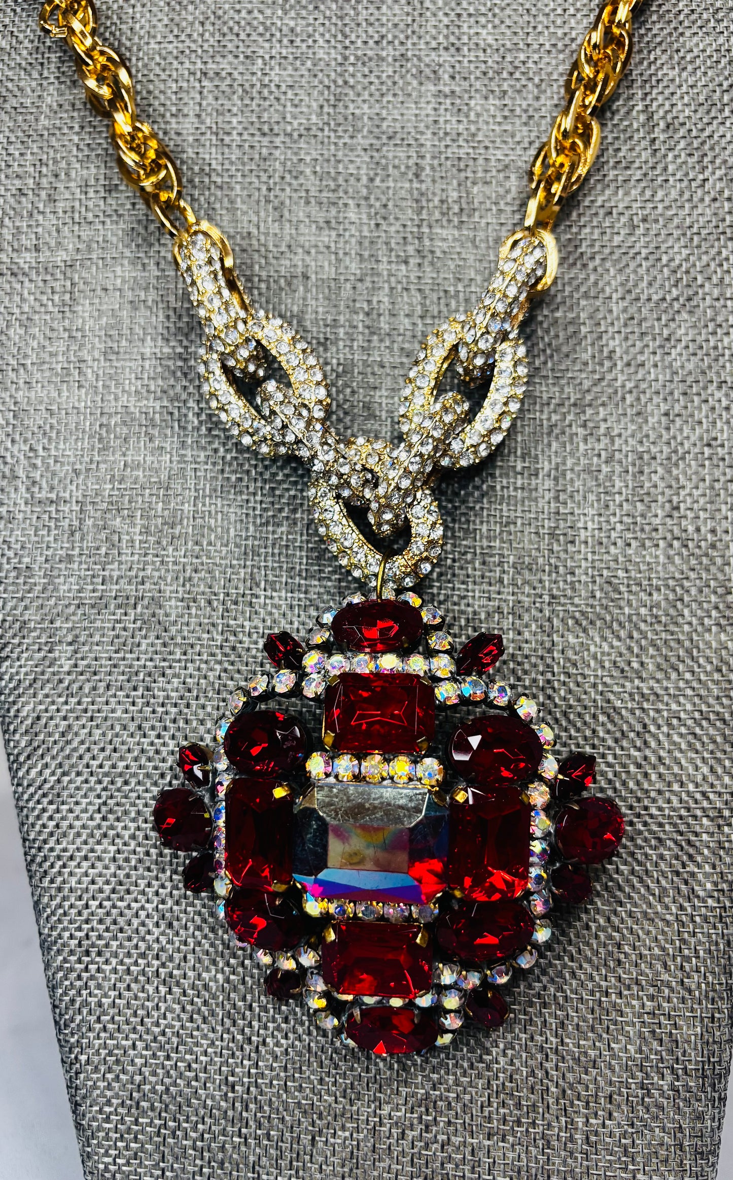 MADE - Red Jeweled Necklace
