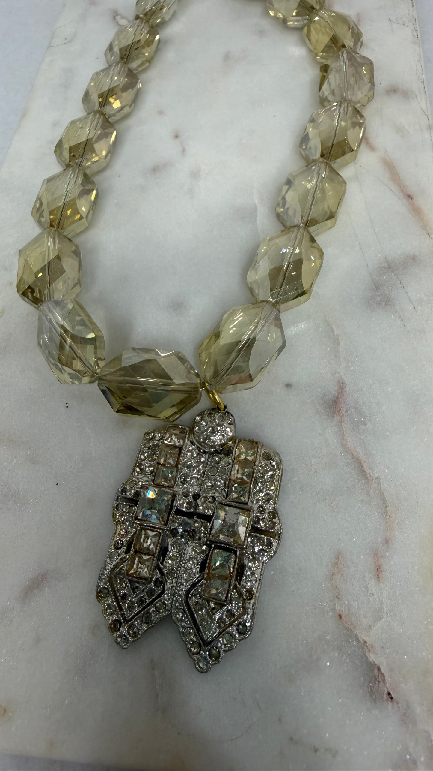 Made buckle necklace