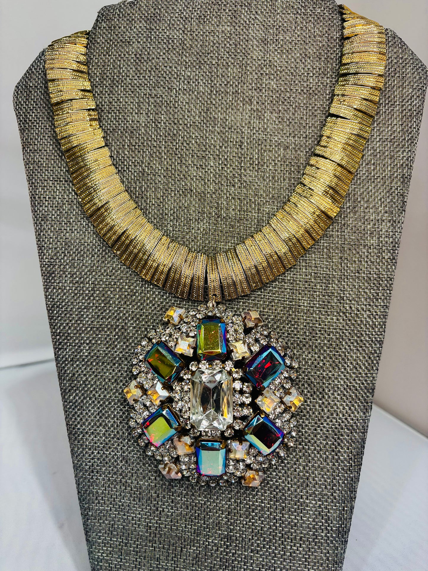 MADE - Iridescent Jeweled Necklace