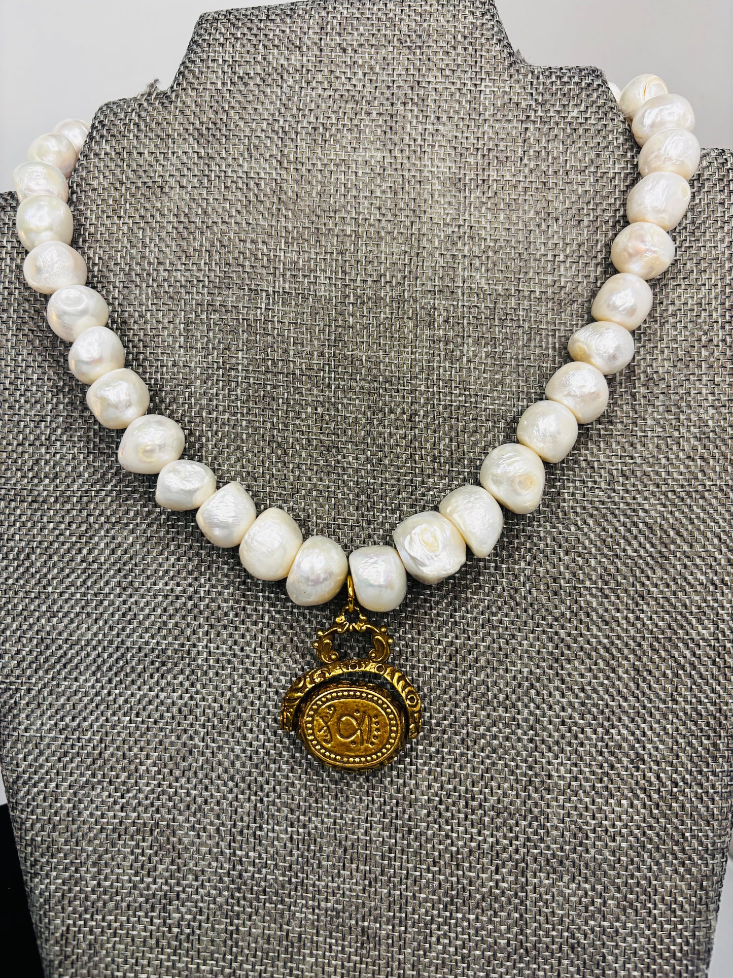 MADE - Cotton Ball Pearls with Fob