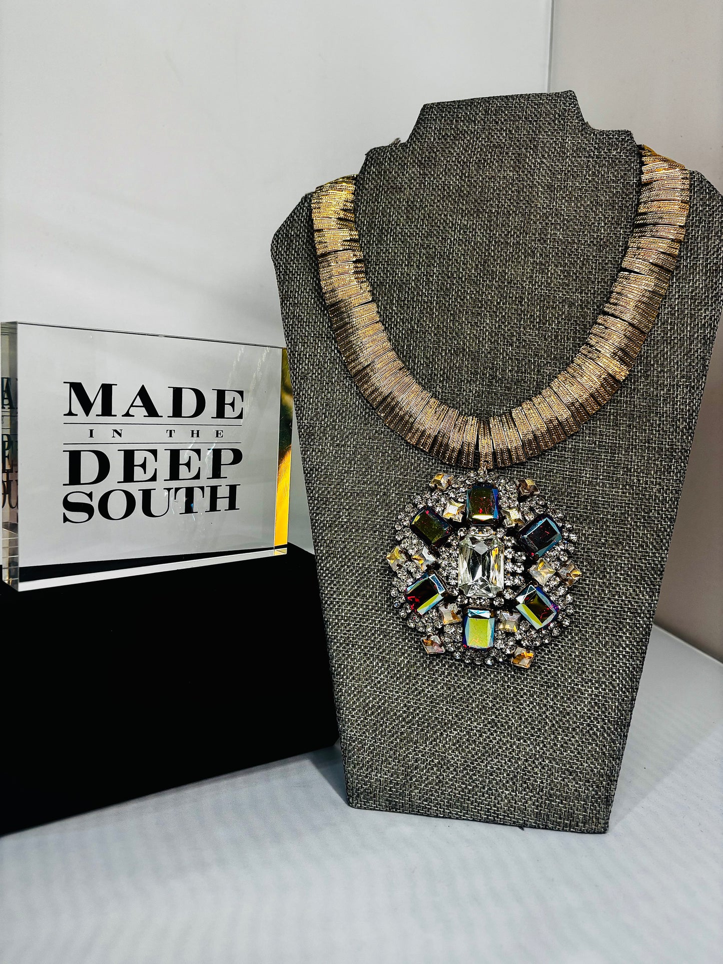 MADE - Iridescent Jeweled Necklace