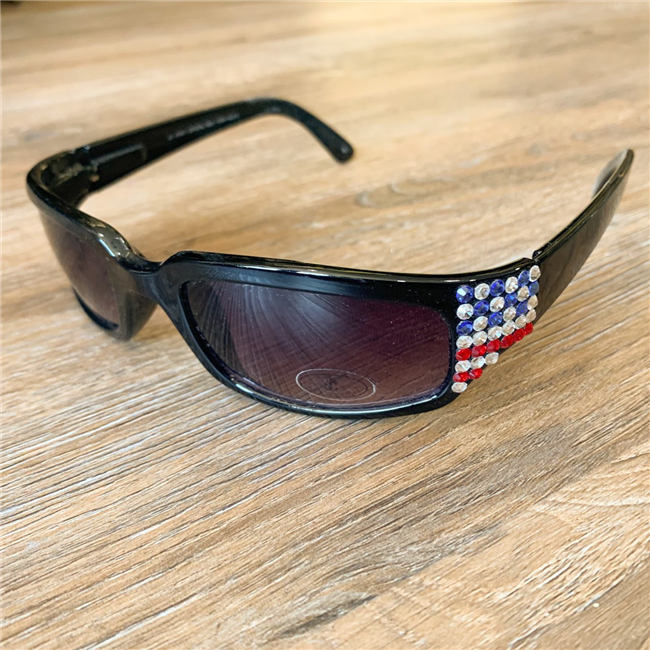 Swarovski Crystal Embellished Patriotic Sunglasses