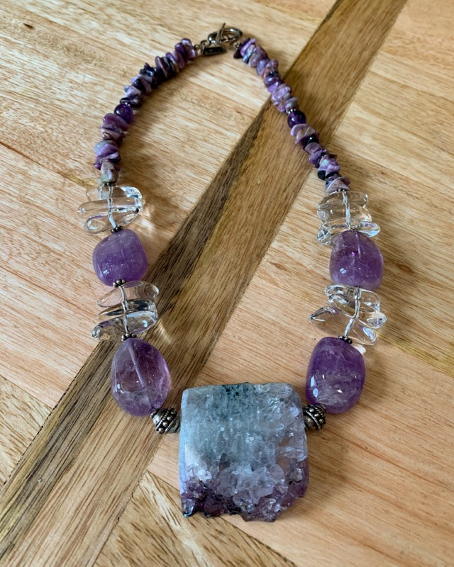 Amethyst Geode Necklace