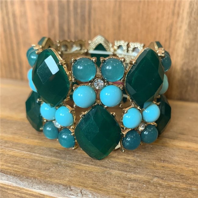 Bead & Jewel Stretch Bracelet