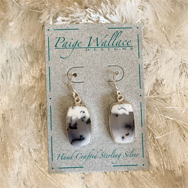 Dendritic Agate Earrings