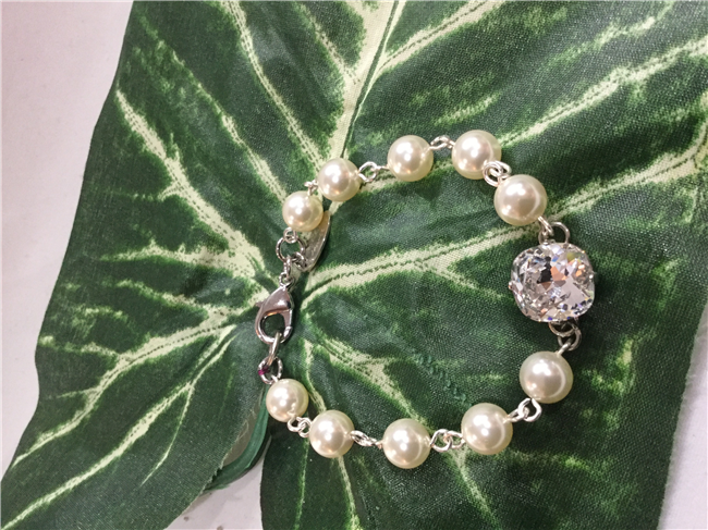 7 1/2" Bracelet with 12MM "Clear" CZ