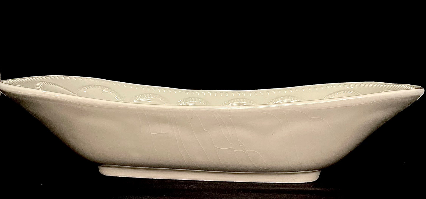 White Serving Bowl