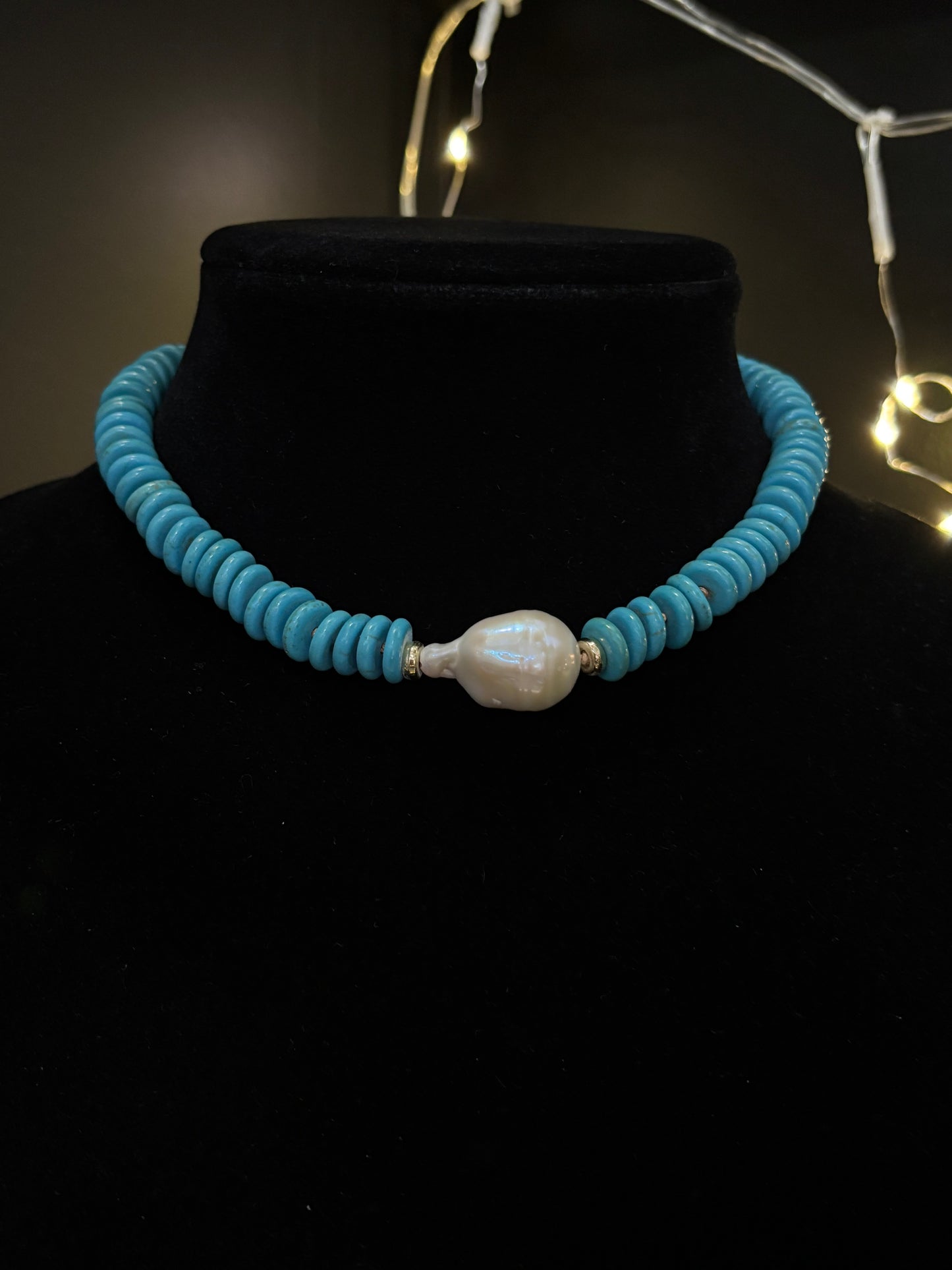 Pearl Jade Bead Choker