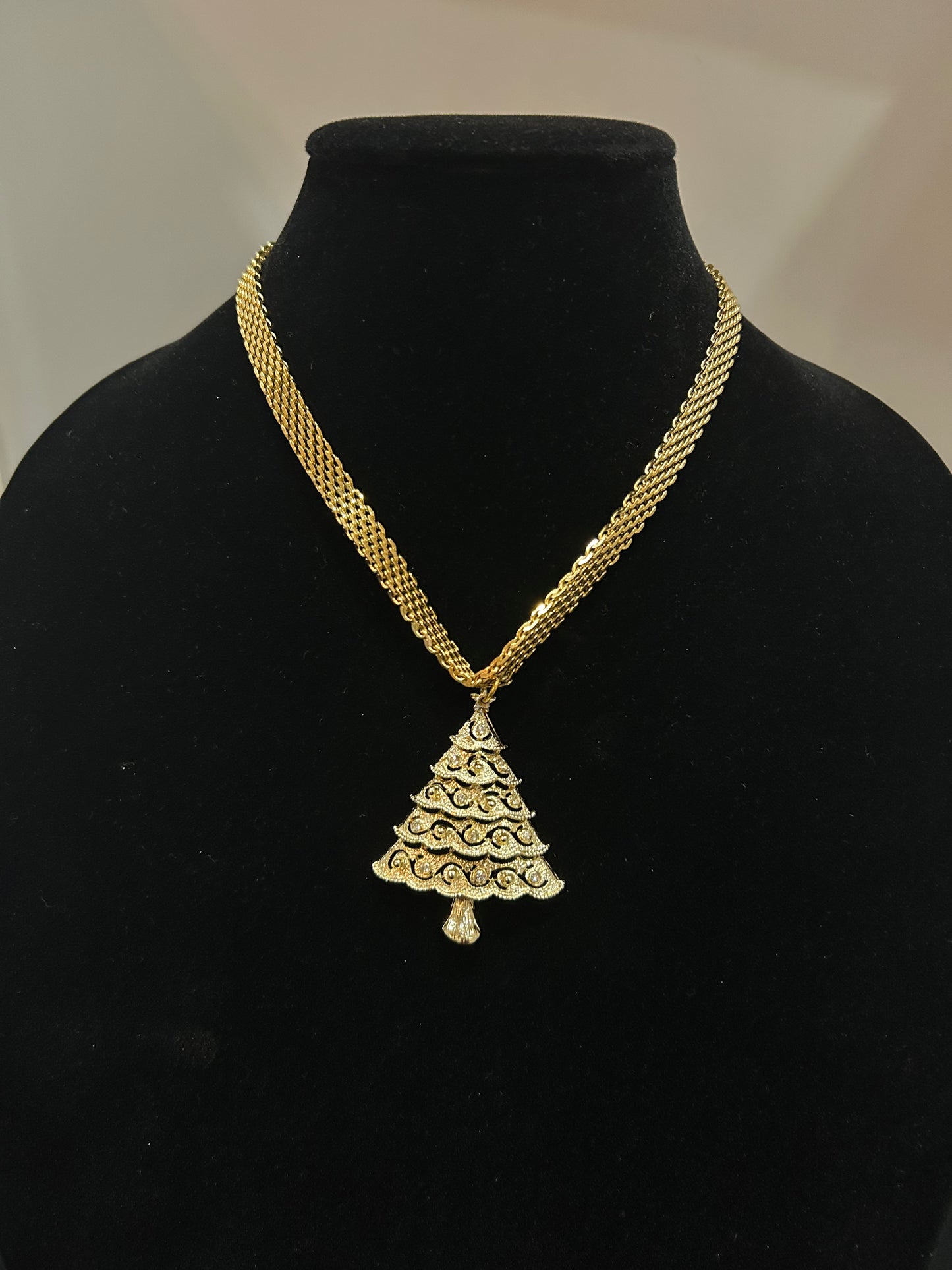 MADE - Gold Christmas Tree Necklace