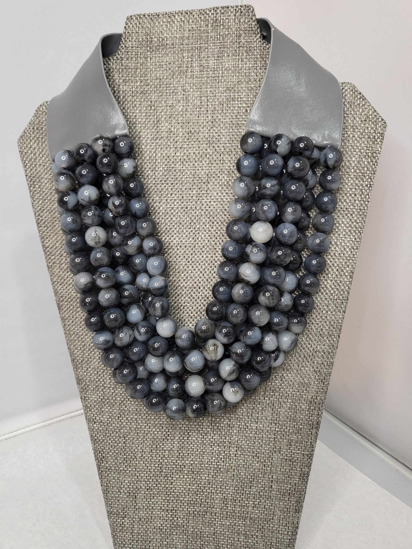 Multi-Layered Magnetic Beaded Necklace