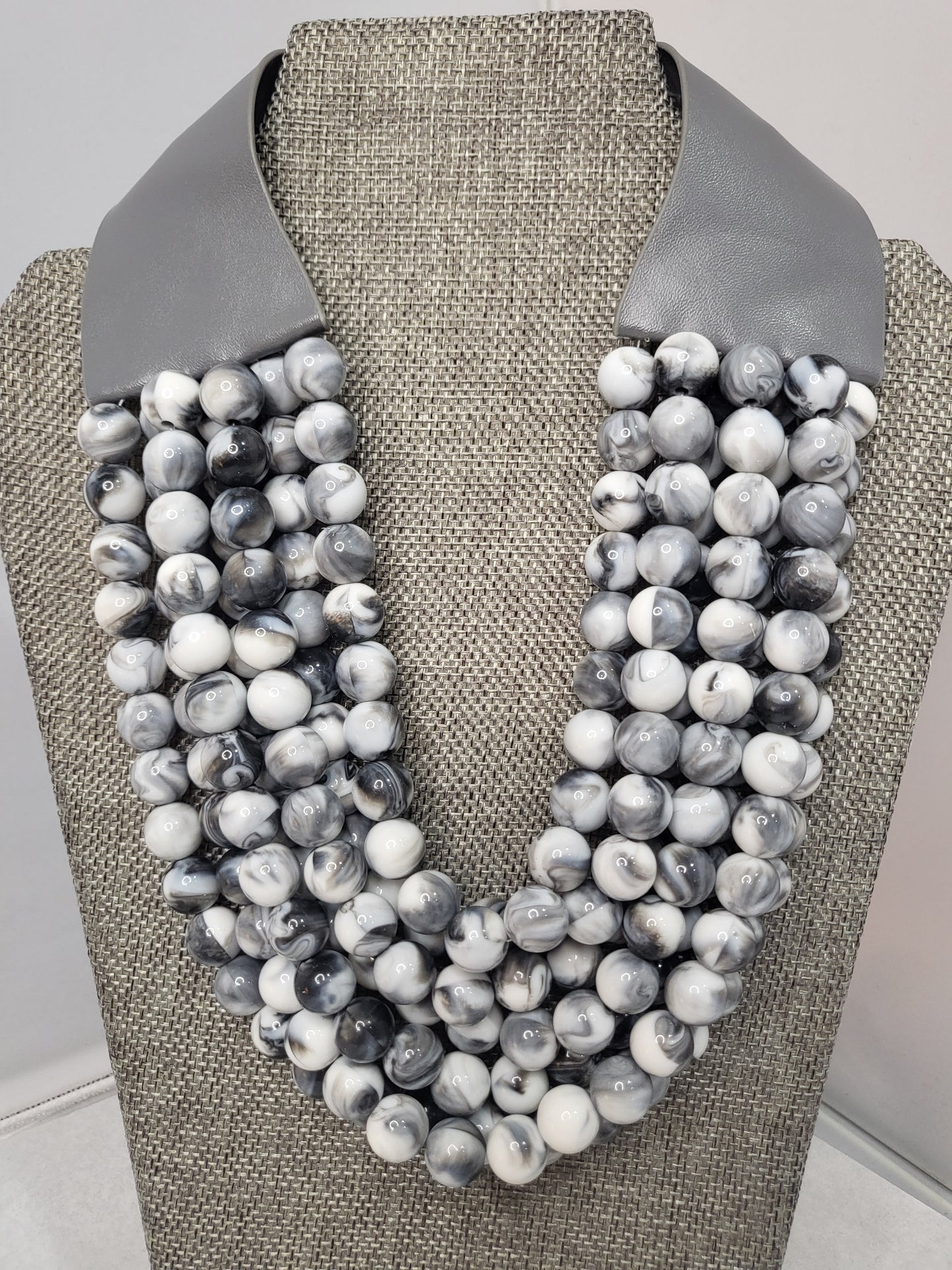 Multi-Layered Magnetic Beaded Necklace